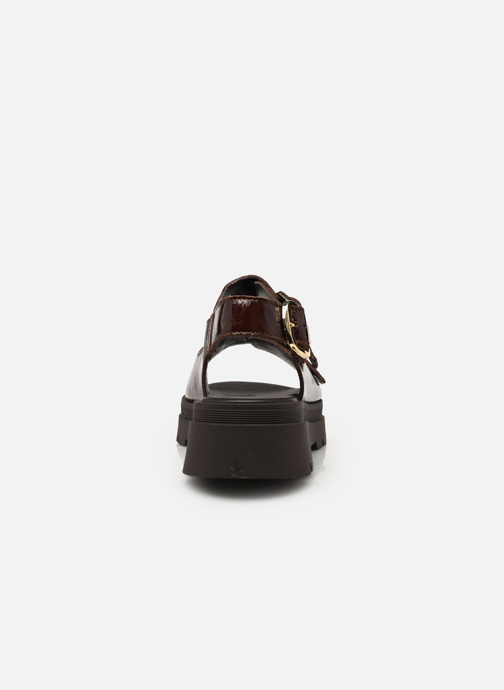 Sandalen met sleehak en plateau JULIETA dames bruin Bocage Sandalen met sleehak en plateau JULIETA dames bruin marron