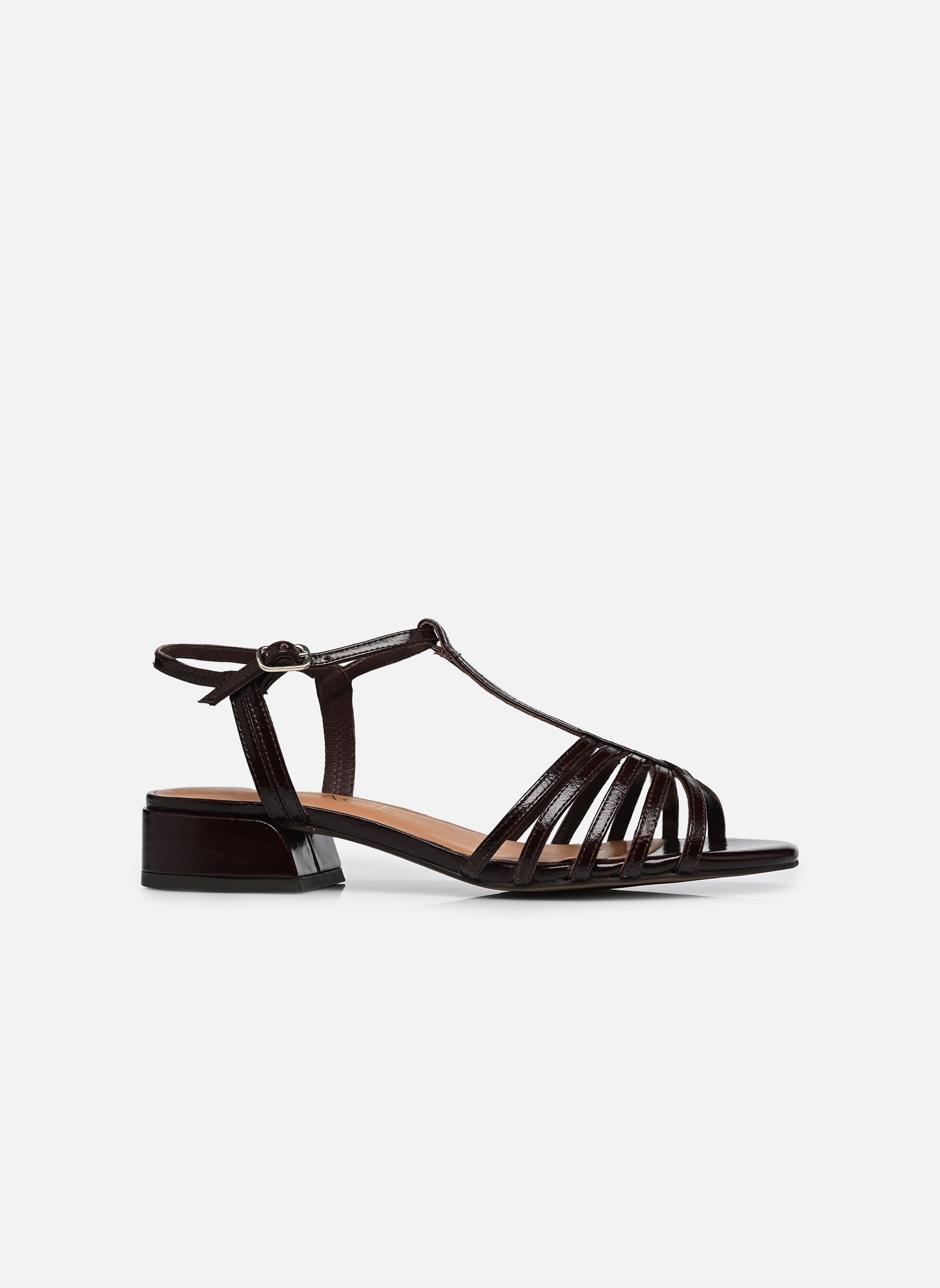 Sandales plates GLADDIE femme marron Bocage Sandales plates GLADDIE femme marron marron