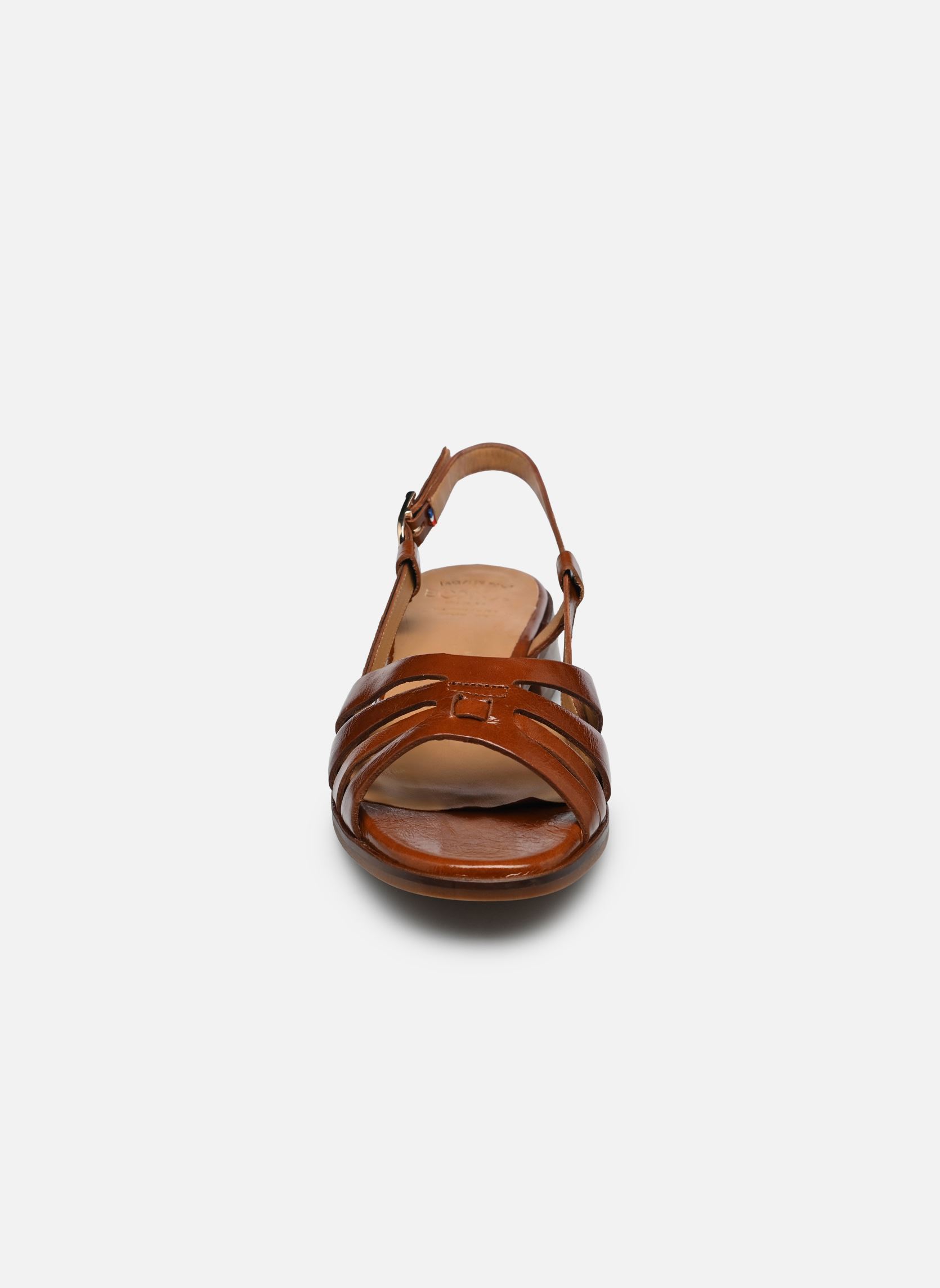 Sandales plates GILIANE femme marron Bocage Sandales plates GILIANE femme marron Camel
