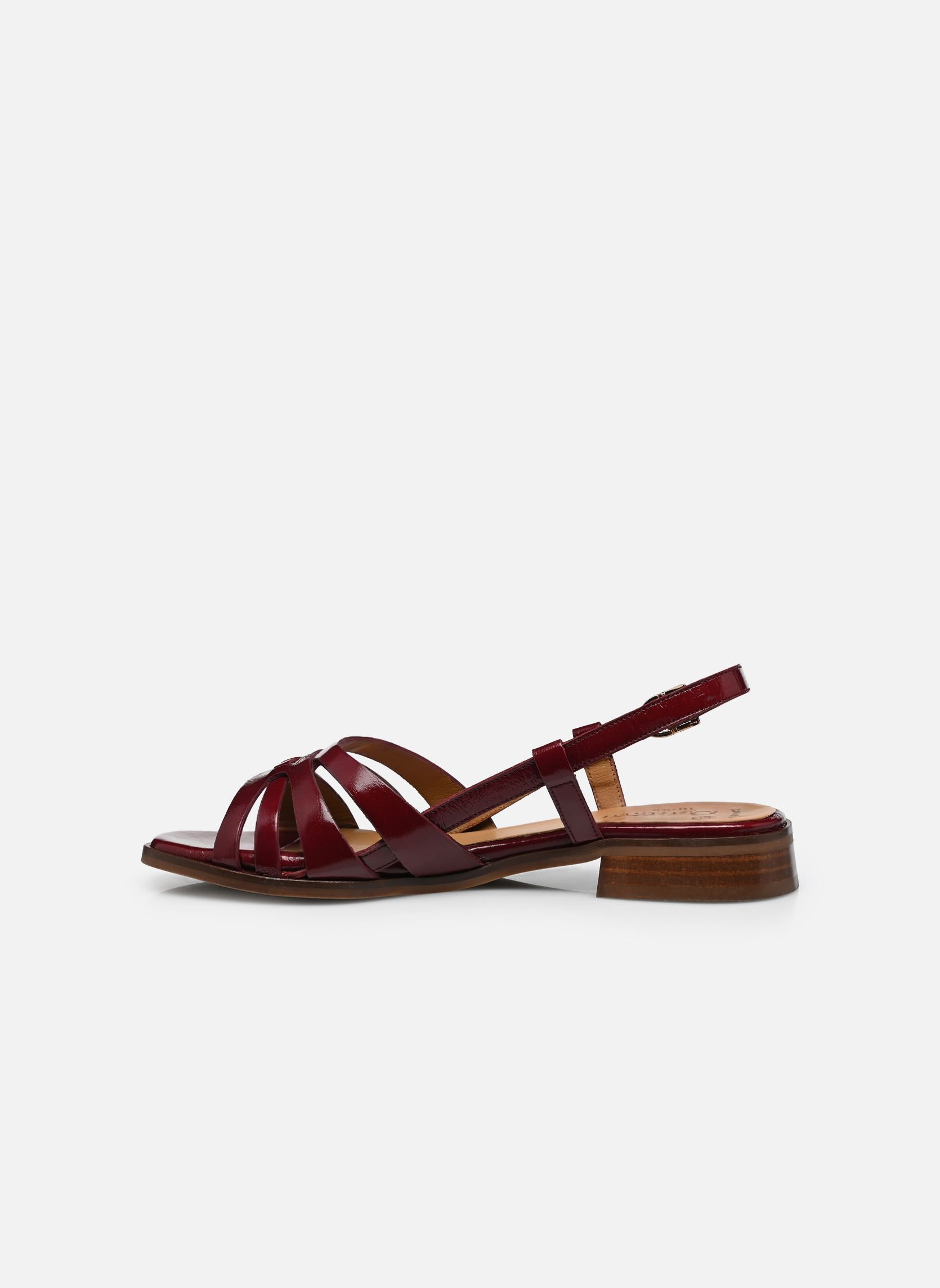 Sandales plates GILIANE femme bordeaux Bocage Sandales plates GILIANE femme bordeaux Bordeaux