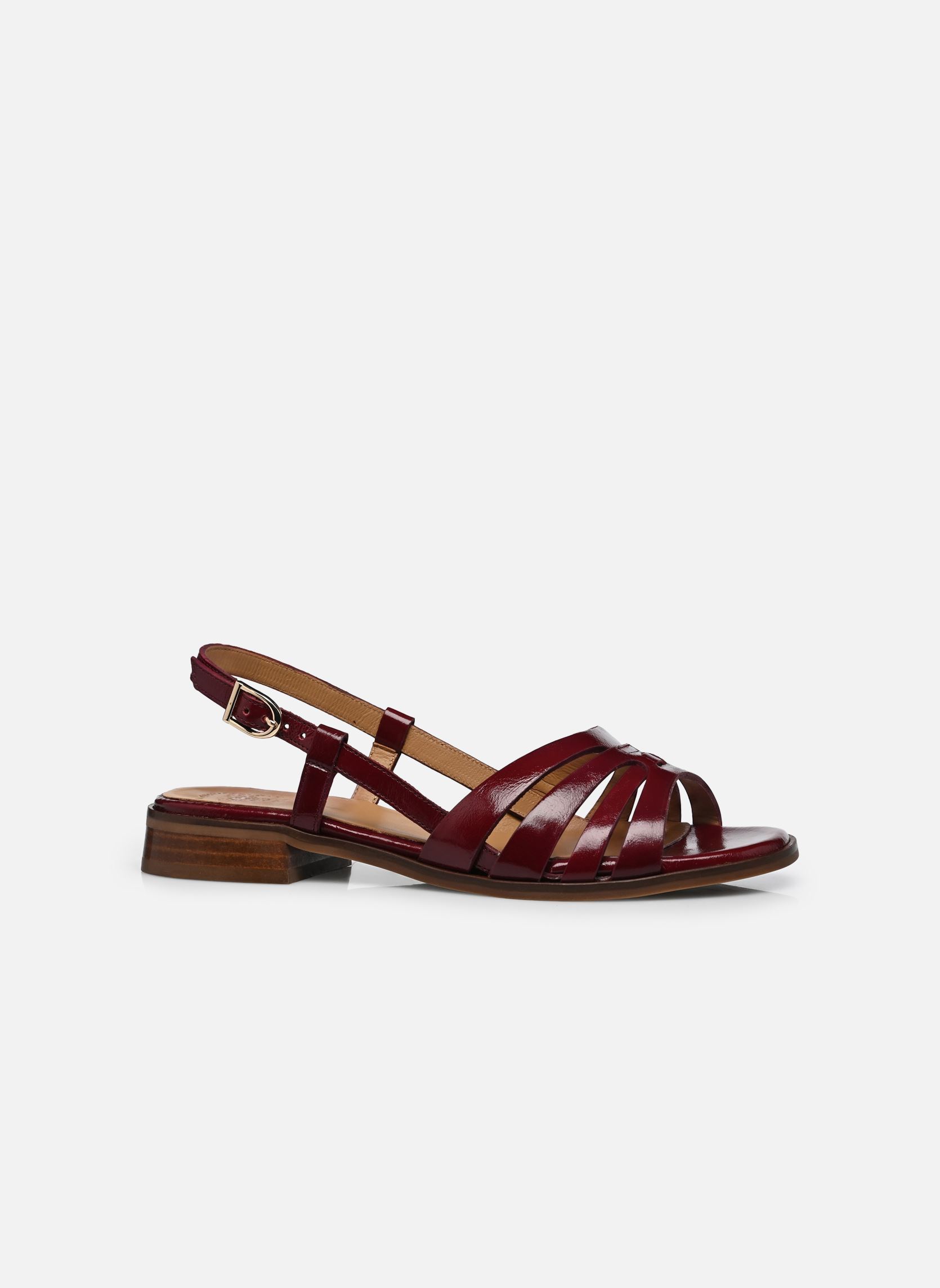 Sandales plates GILIANE femme bordeaux Bocage Sandales plates GILIANE femme bordeaux Bordeaux