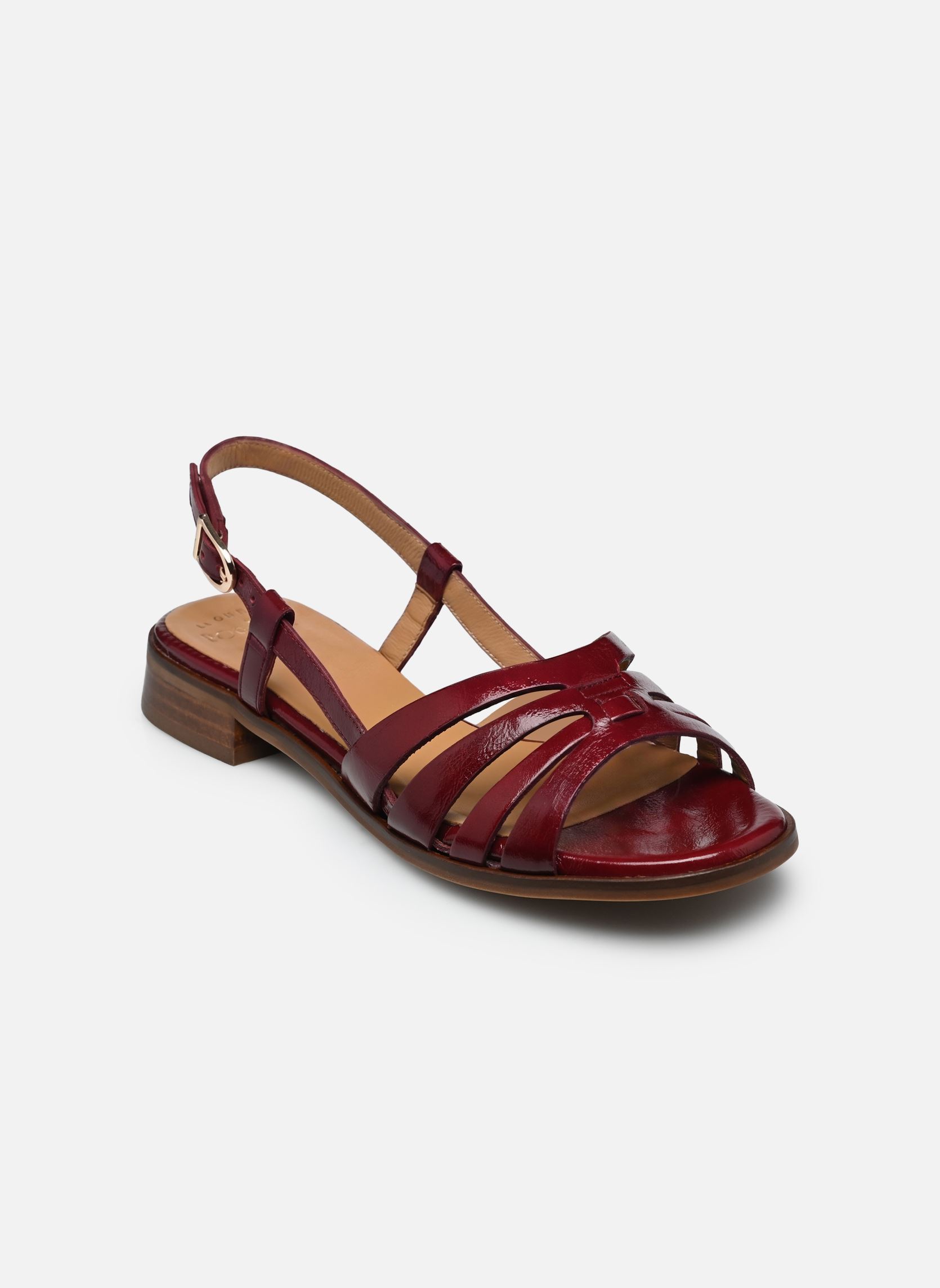 Sandales plates GILIANE femme bordeaux Bocage Sandales plates GILIANE femme bordeaux Bordeaux