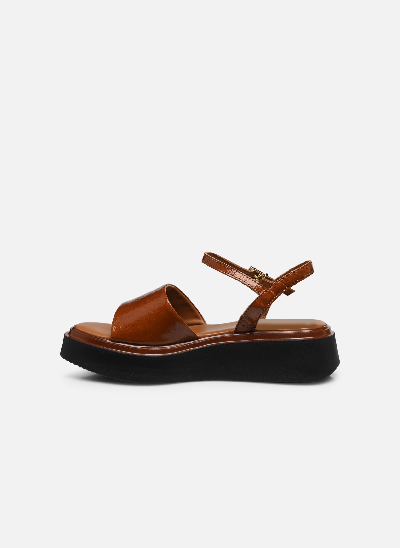 Sandales compensées et plateformes GRACIE femme marron Bocage Sandales compensées et plateformes GRACIE femme marron CAMEL