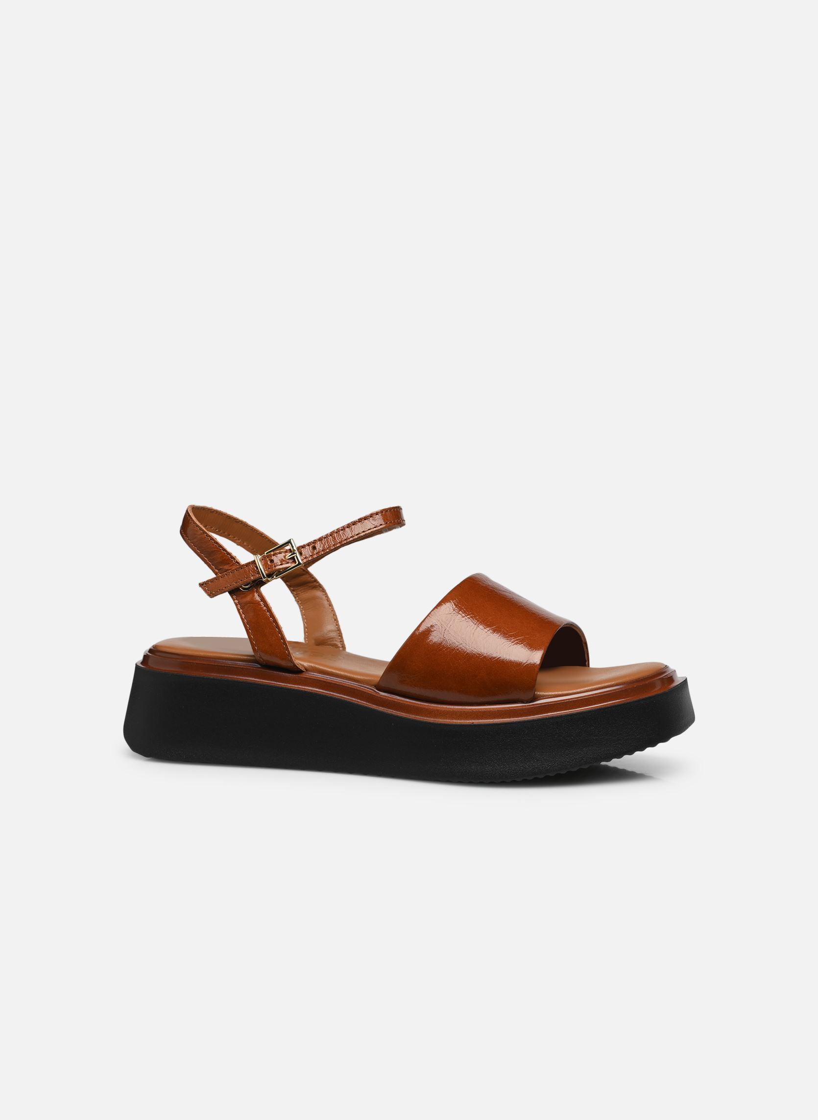 Sandales compensées et plateformes GRACIE femme marron Bocage Sandales compensées et plateformes GRACIE femme marron CAMEL