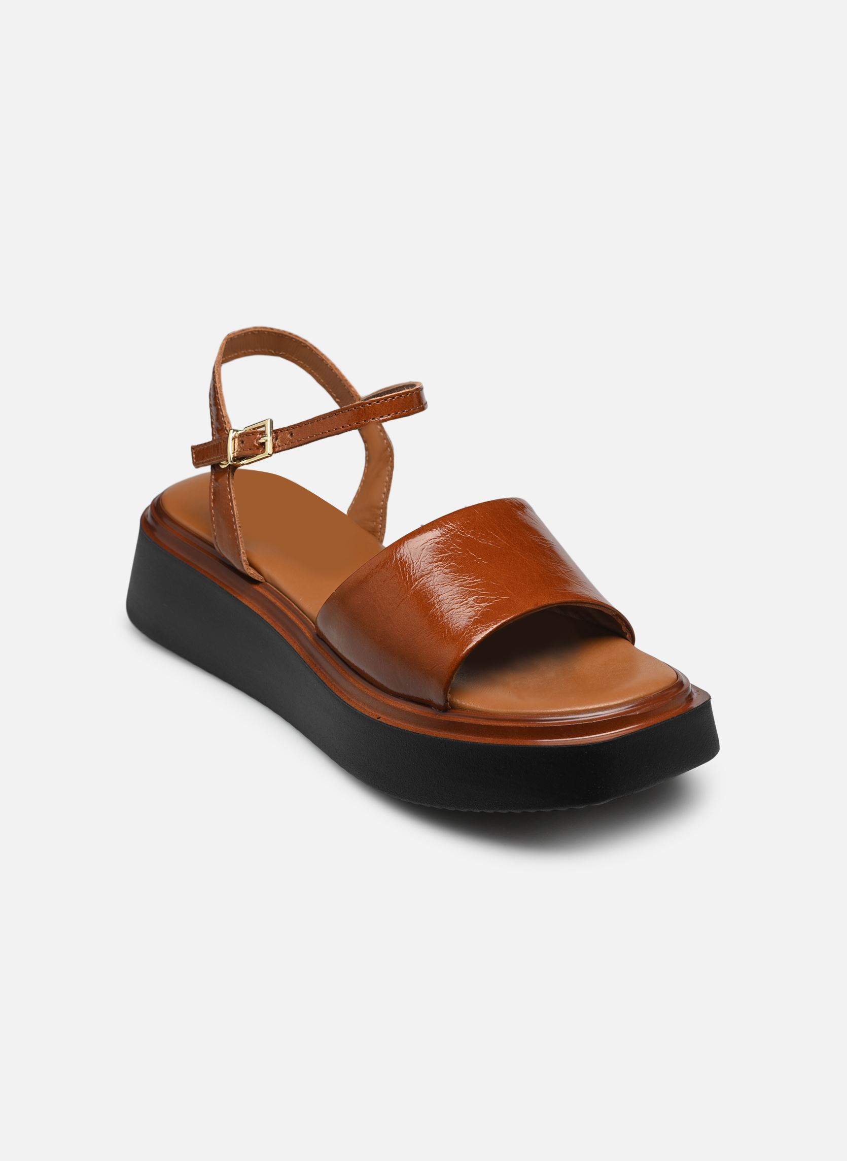 Sandales compensées et plateformes GRACIE femme marron Bocage Sandales compensées et plateformes GRACIE femme marron CAMEL