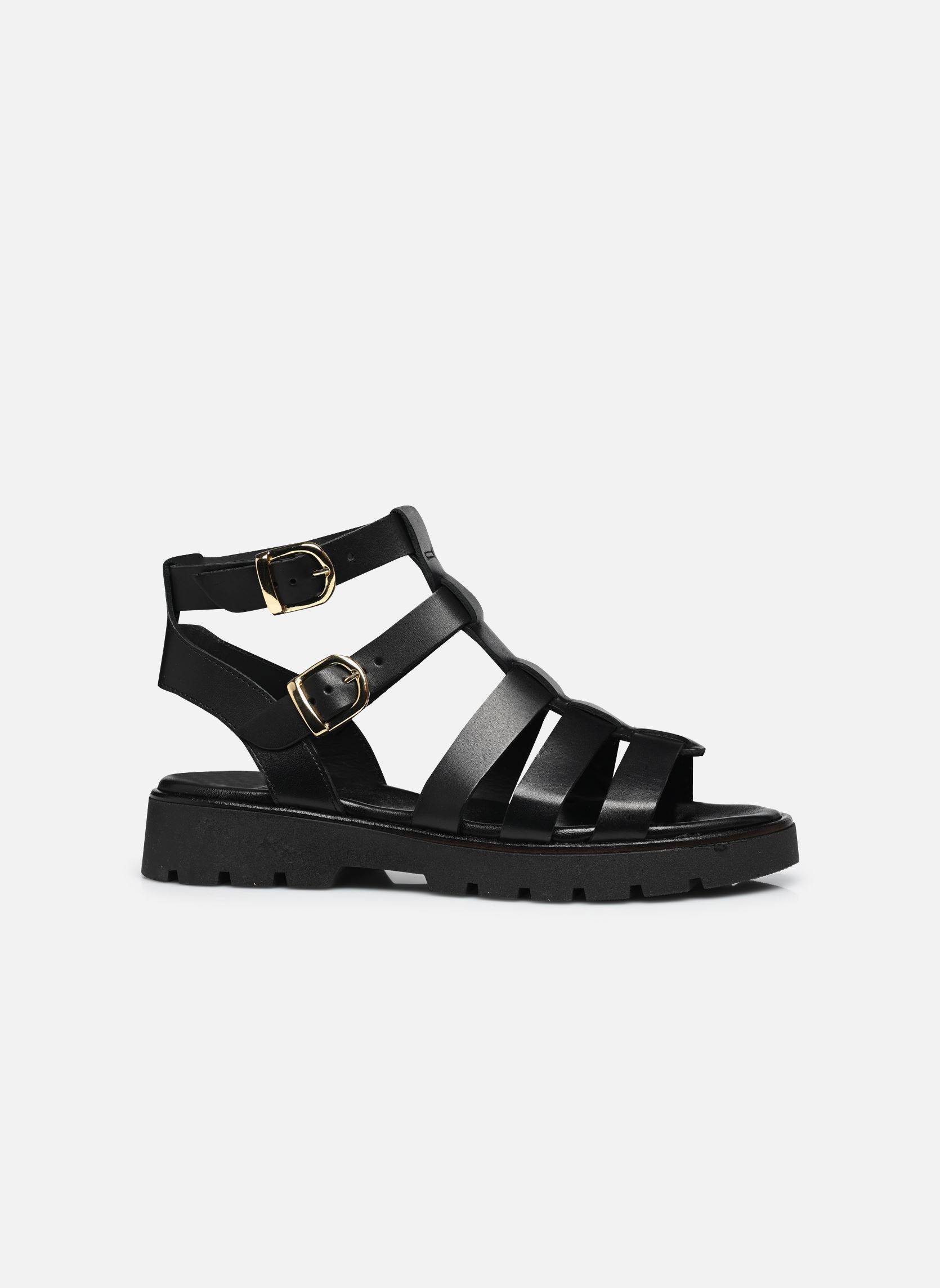 Flache Sandalen GENIALE damen schwarz Bocage Flache Sandalen GENIALE damen schwarz Noir