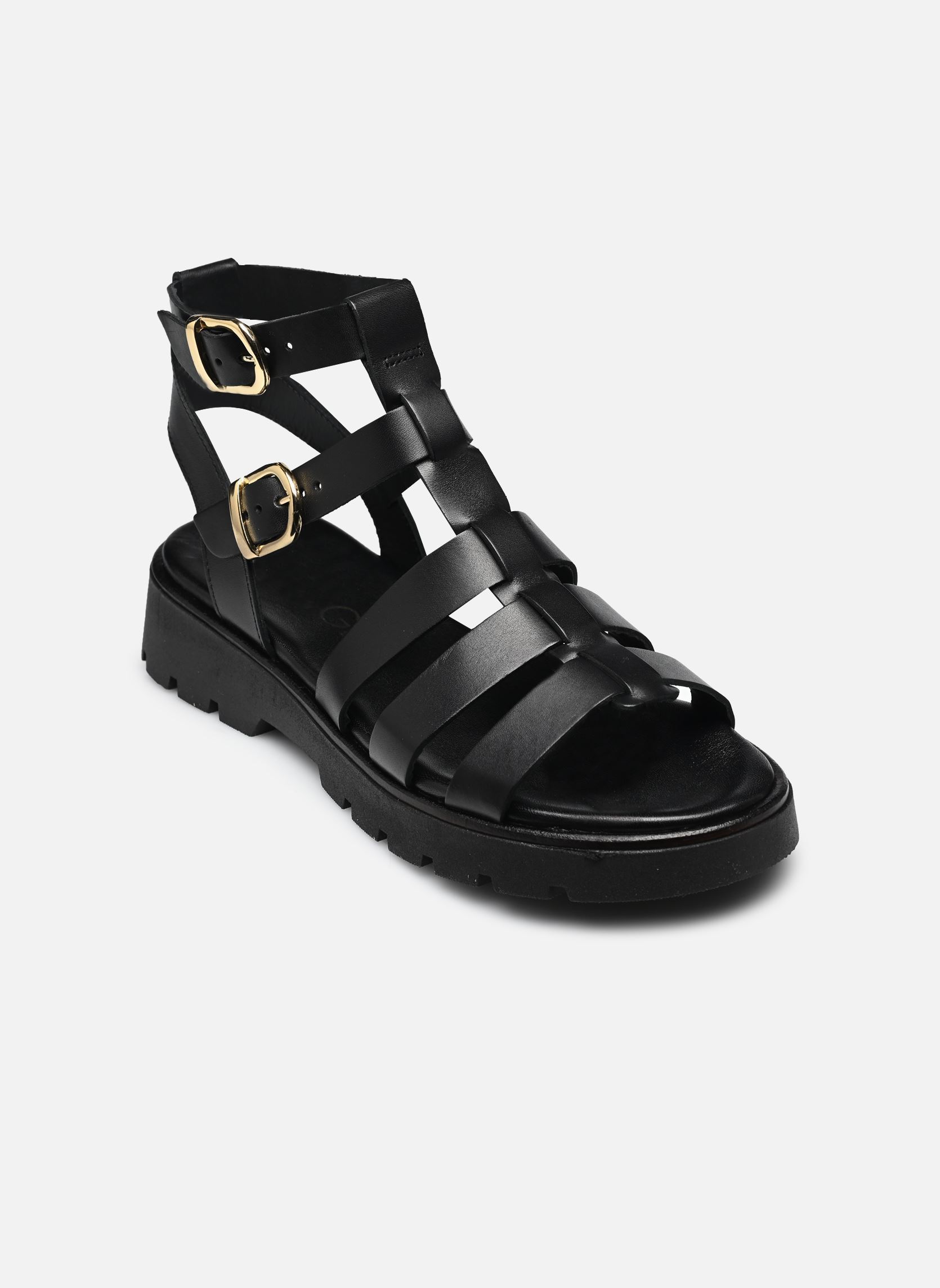 Flache Sandalen GENIALE damen schwarz Bocage Flache Sandalen GENIALE damen schwarz Noir
