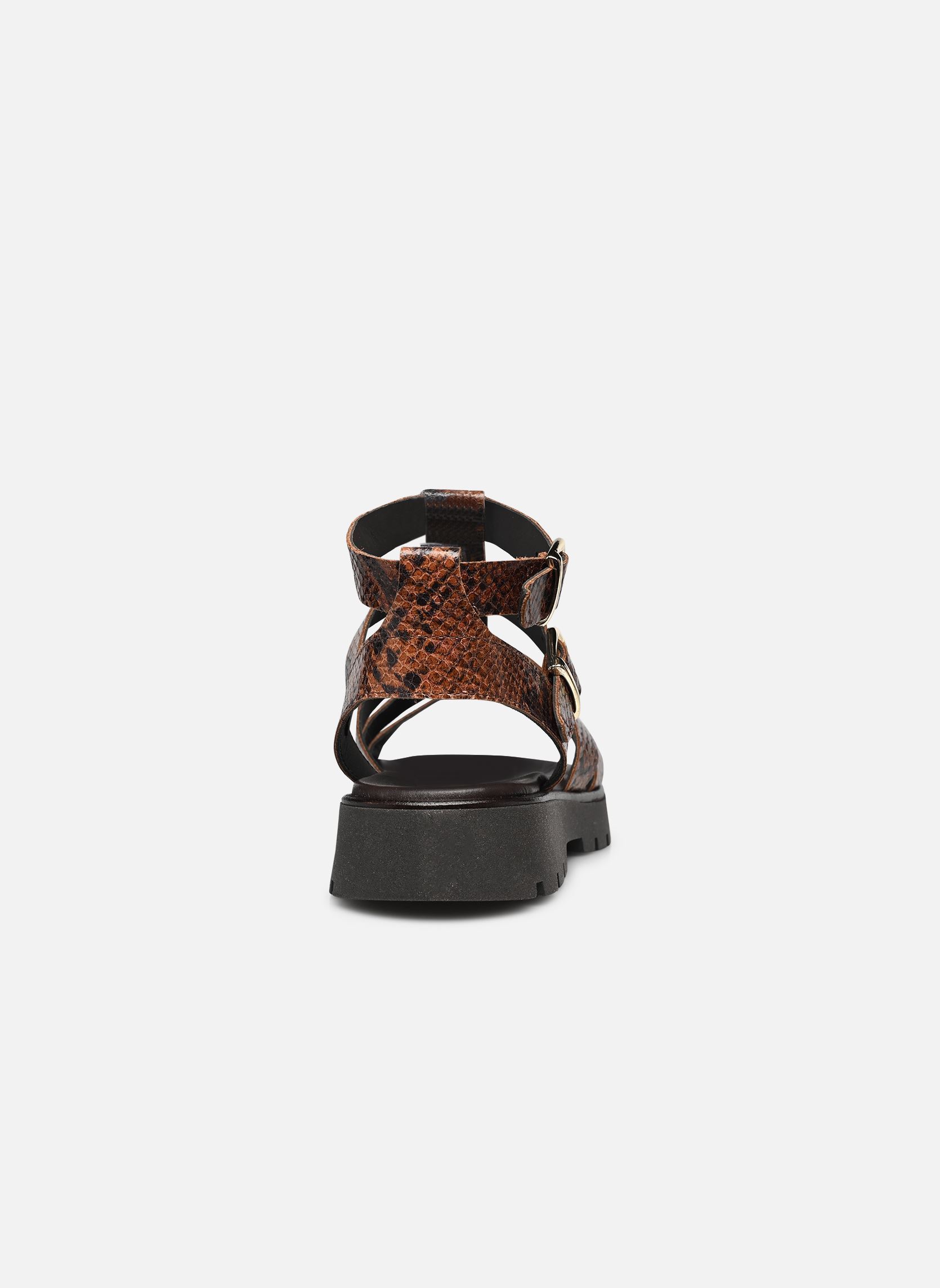 Flache Sandalen GENIALE damen braun Bocage Flache Sandalen GENIALE damen braun Python