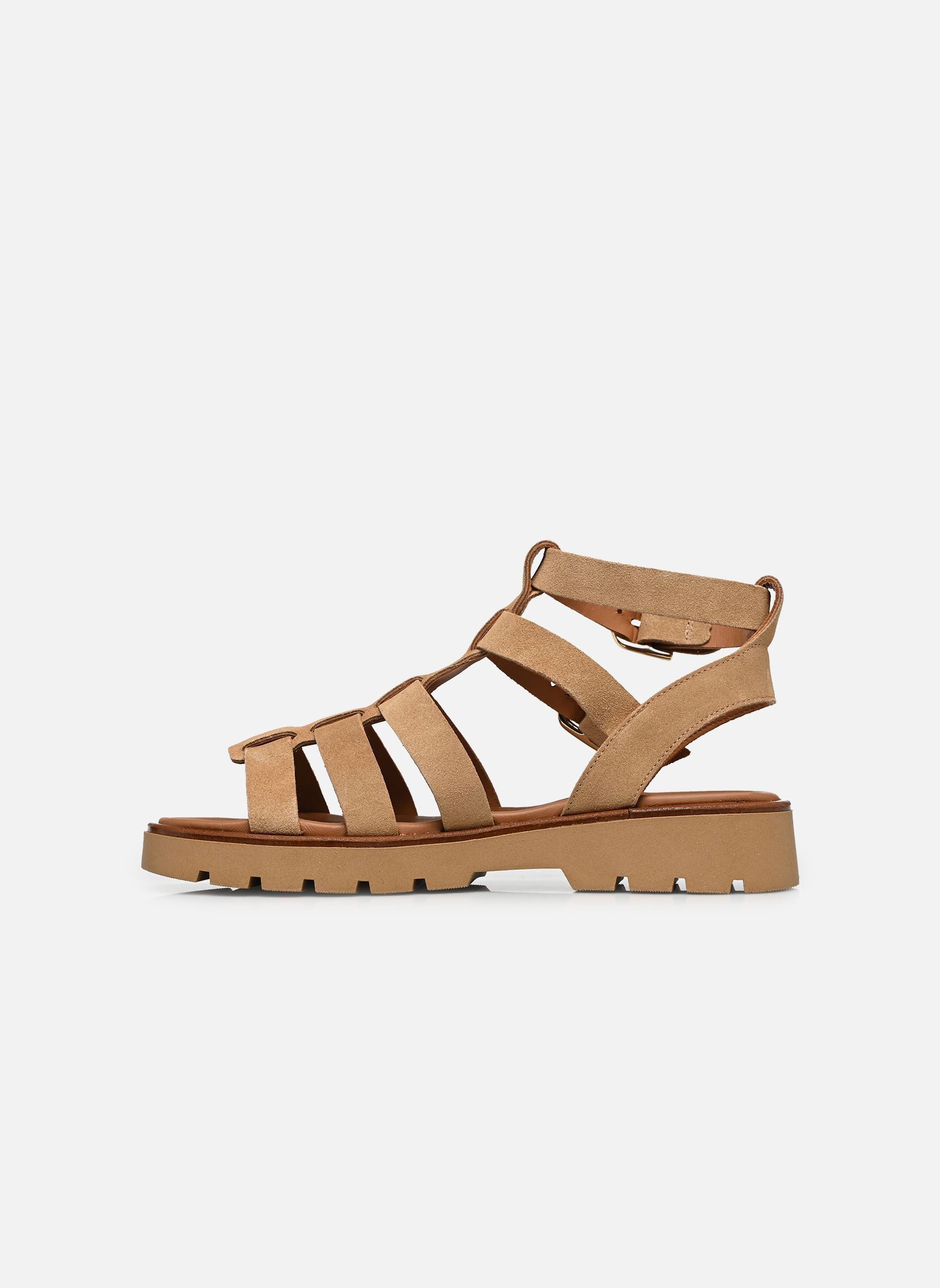 Flache Sandalen GENIALE damen beige Bocage Flache Sandalen GENIALE damen beige Beige