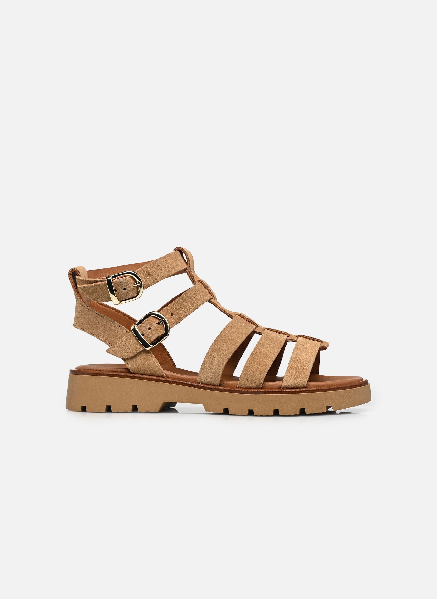 Flache Sandalen GENIALE damen beige Bocage Flache Sandalen GENIALE damen beige Beige