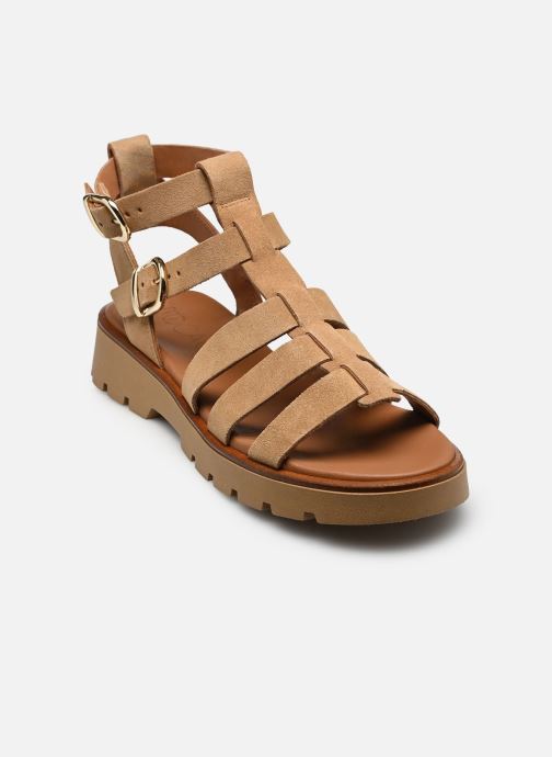 Bocage Sandales plates GENIALE femme beige
