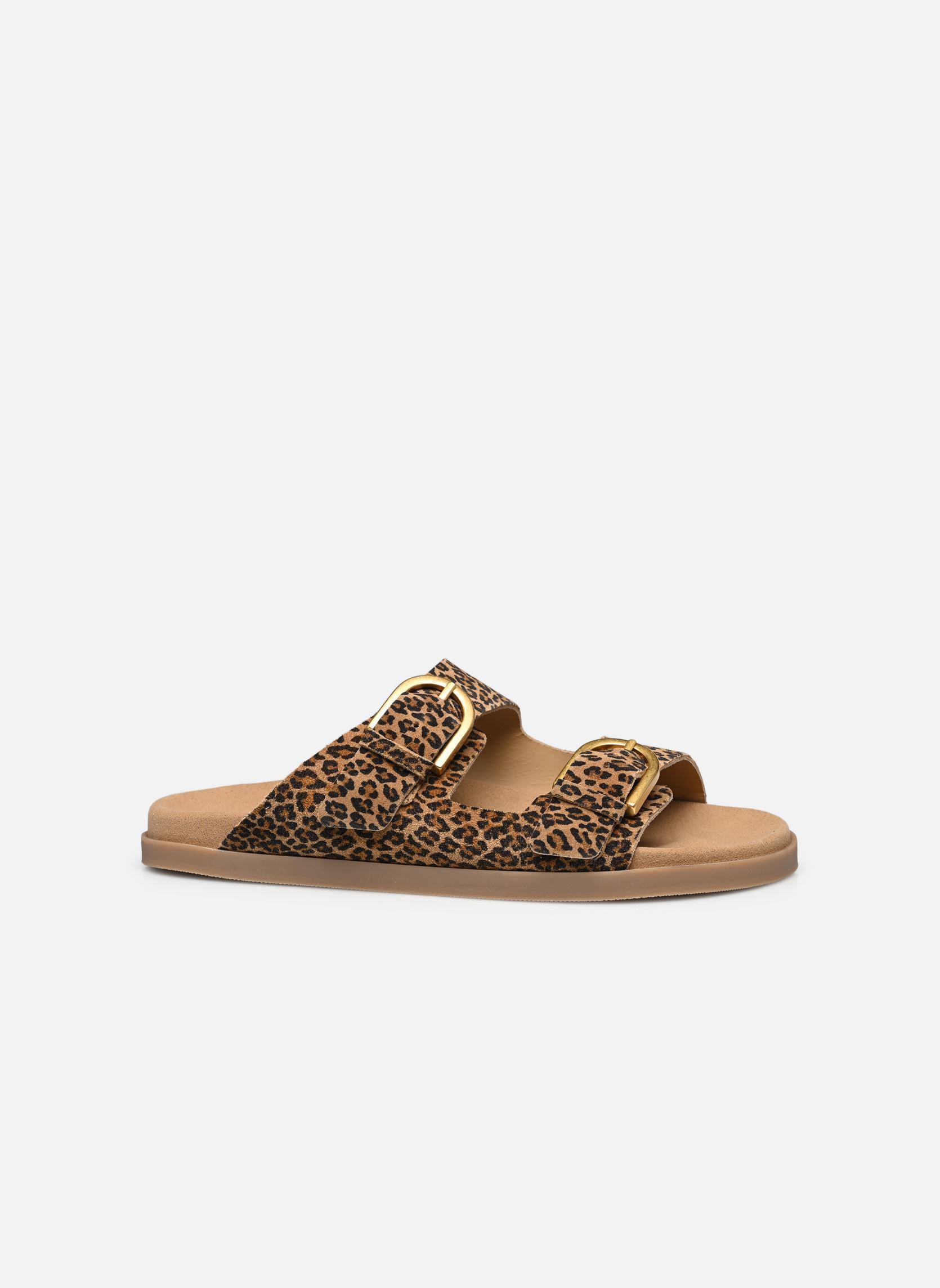 Pantoletten und Clogs WANILLE damen braun Bocage Pantoletten und Clogs WANILLE damen braun Leopard