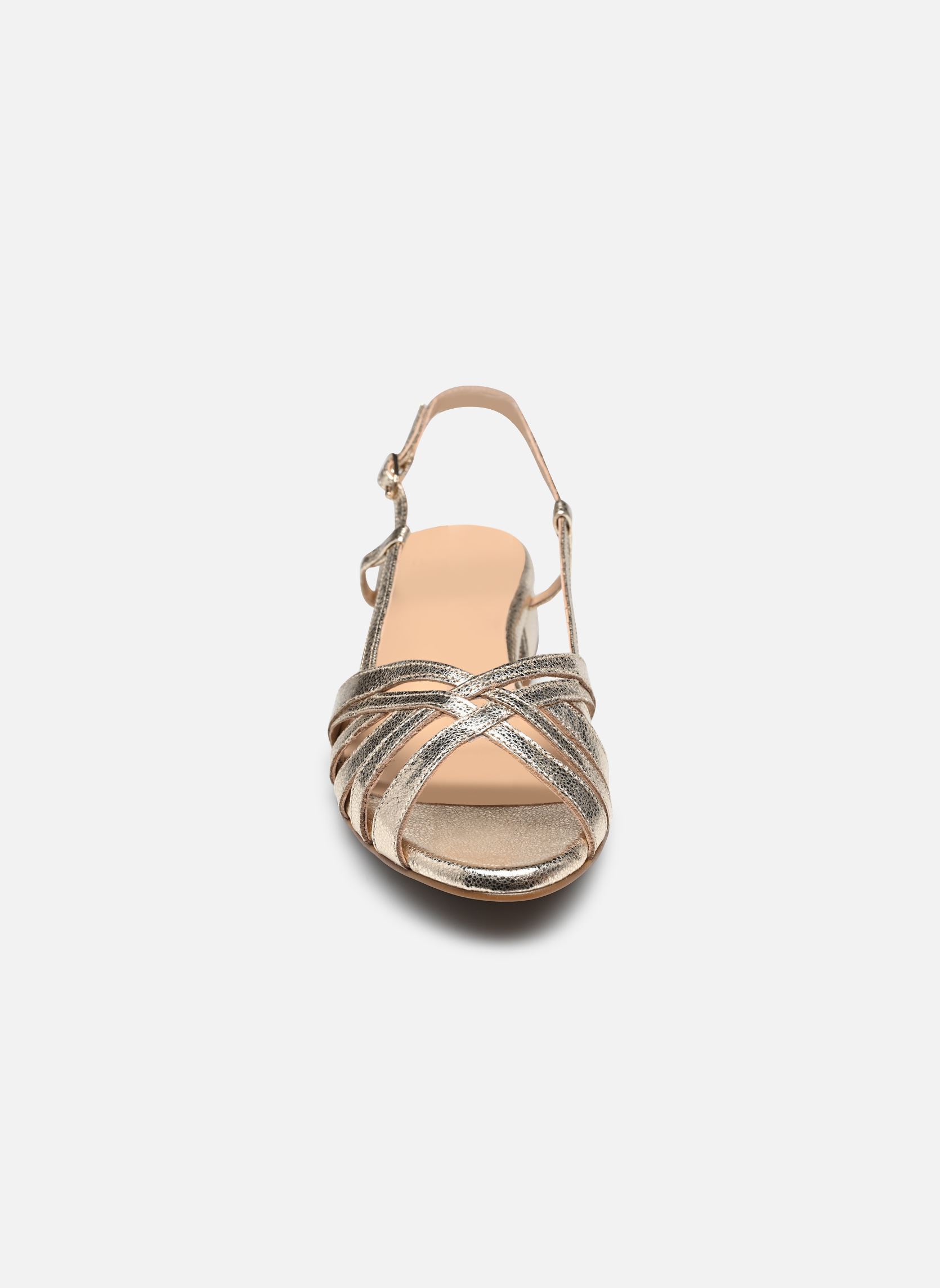 Flache Sandalen GAYANA damen gold und bronze Bocage Flache Sandalen GAYANA damen gold und bronze Or