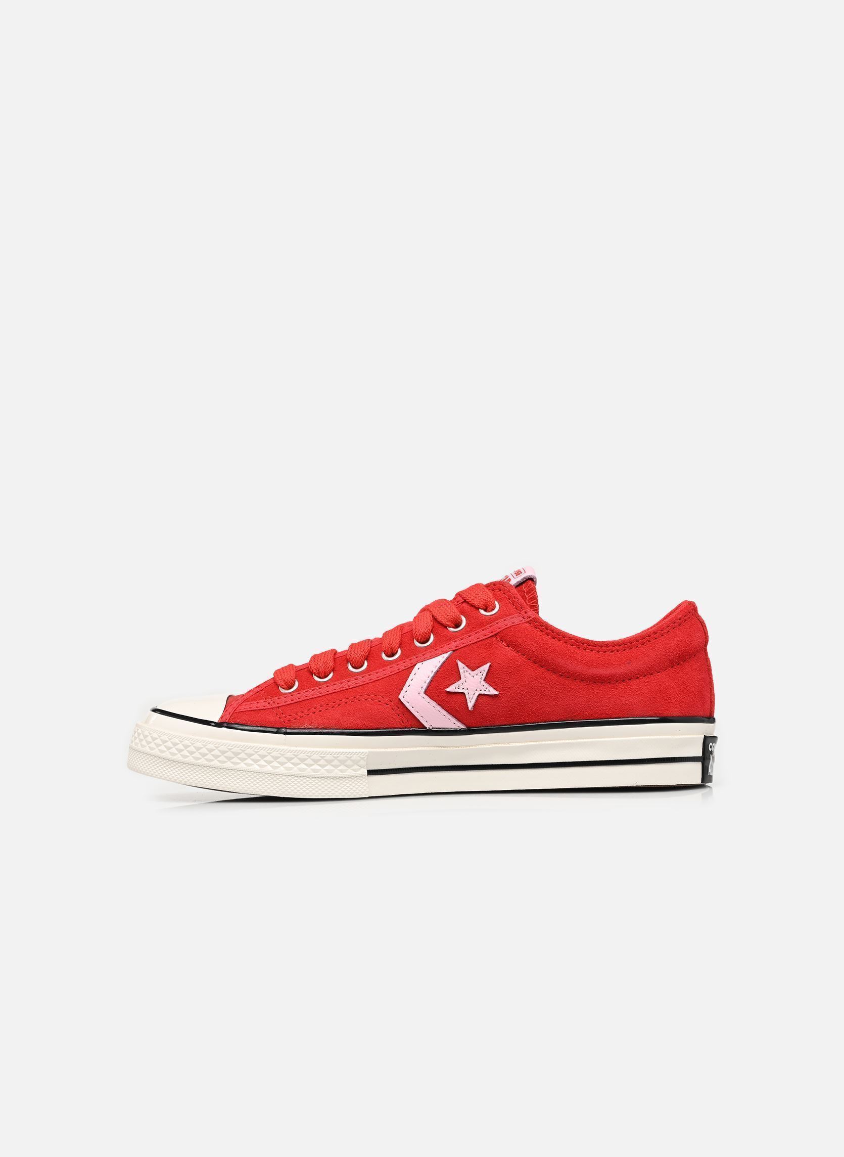 Baskets Star Player 76 Suede Ox M homme rouge Converse Baskets Star Player 76 Suede Ox M homme rouge RED/NEW FOUND BLOOM