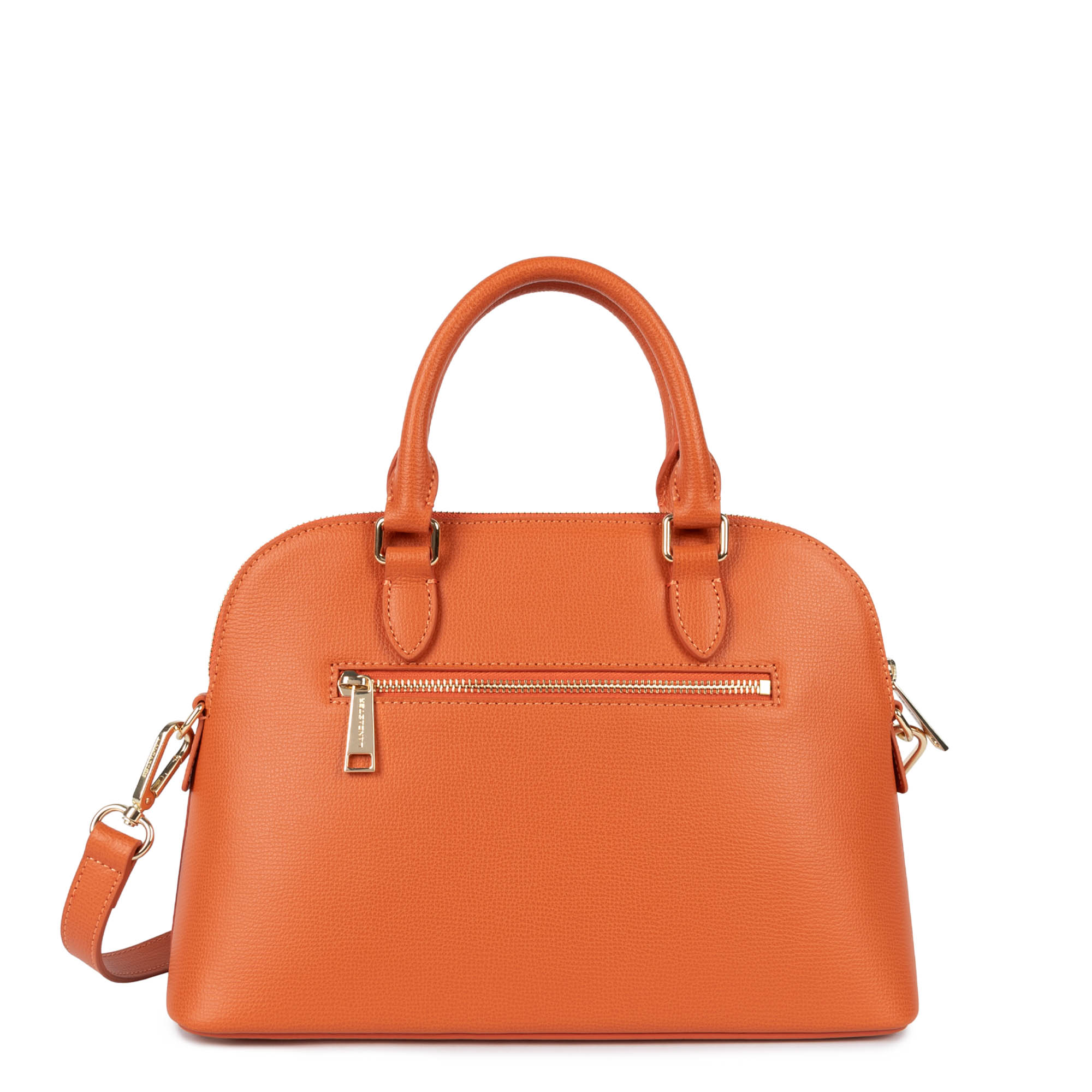 Sac De Plage Lancaster Orange - Tissu Coton Mixte - Dimensions 30x12 Cm - Neuf Avec étiquettes - Femme
