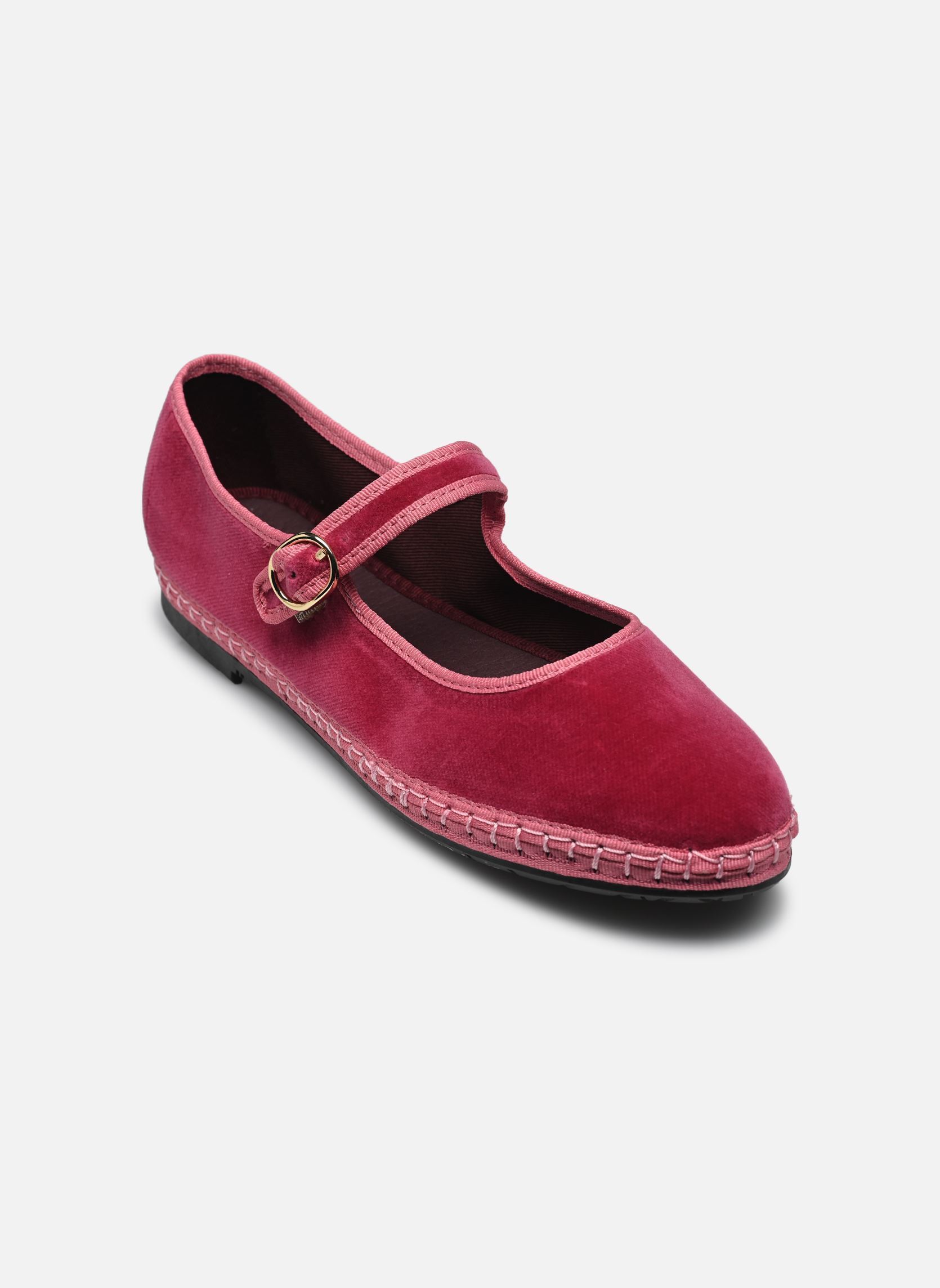 Bebés Mary Jane Velvet mujer rosa Flabelus Bebés Mary Jane Velvet mujer rosa PINK W/ PINK