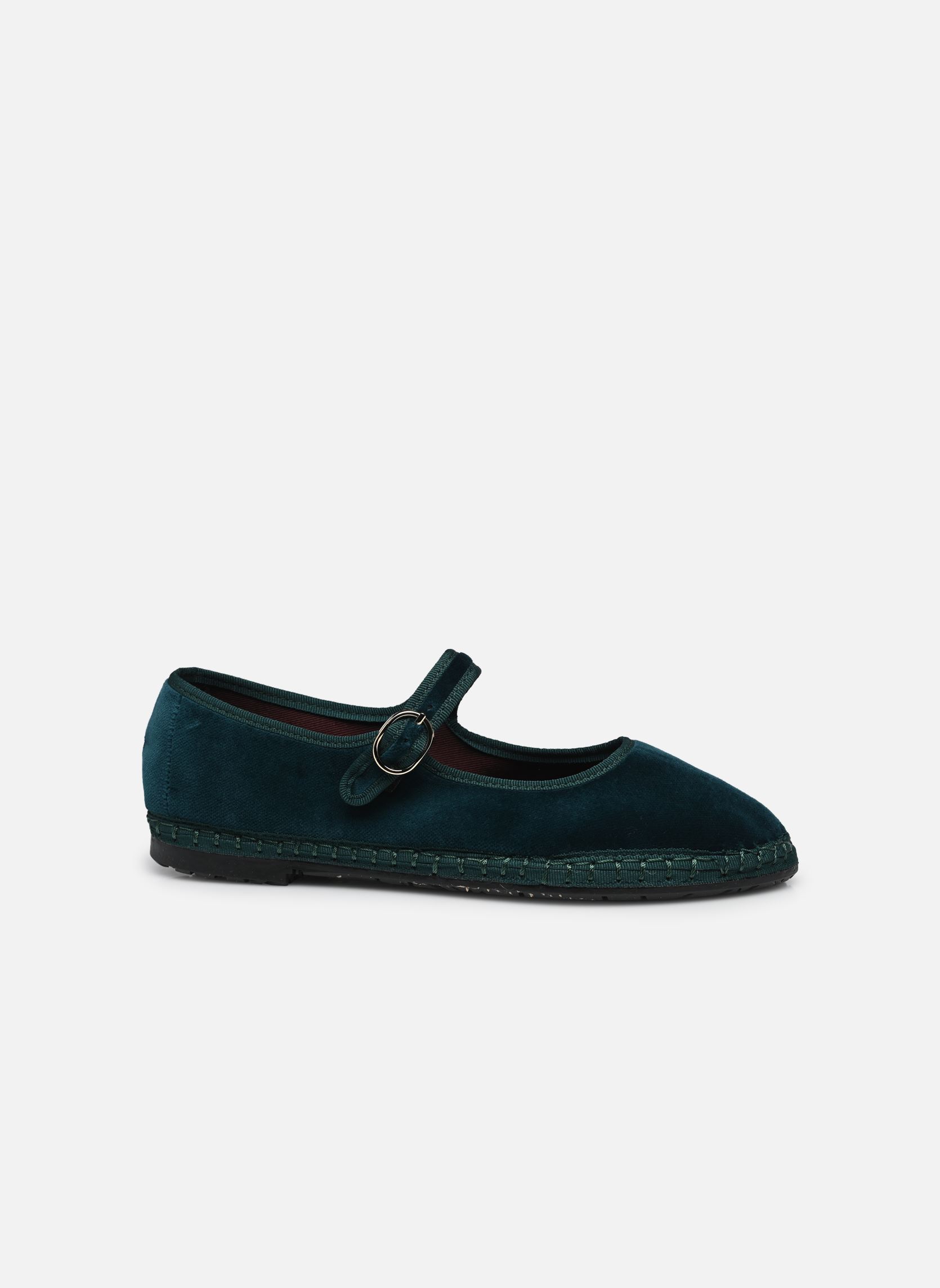 Babys Mary Jane Velvet damen grün Flabelus Babys Mary Jane Velvet damen grün DARK GREEN