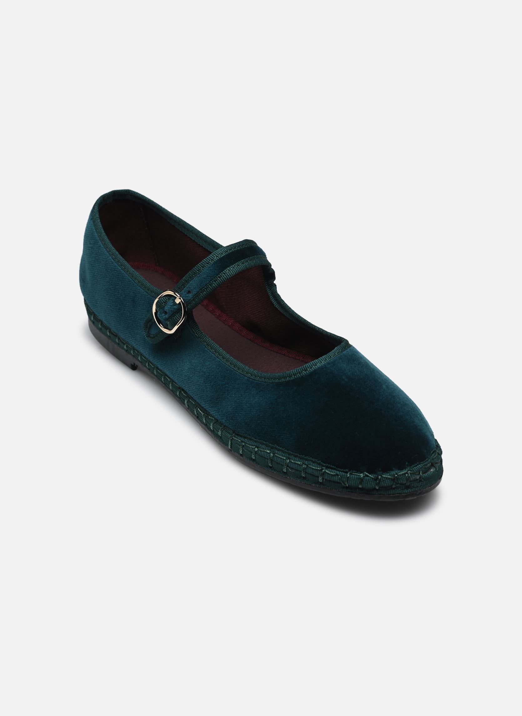 Babys Mary Jane Velvet damen grün Flabelus Babys Mary Jane Velvet damen grün DARK GREEN