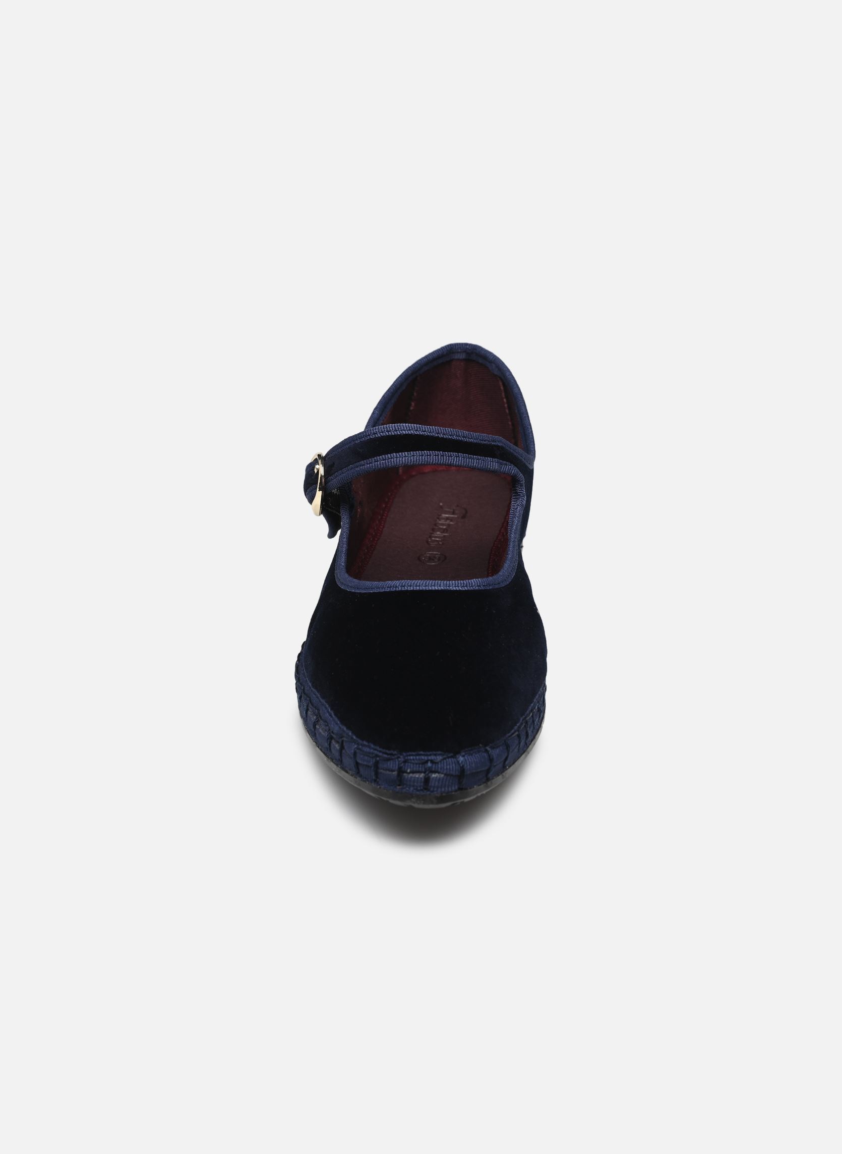 Scarpe da cerimonia Mary Jane Velvet donna blu Flabelus Scarpe da cerimonia Mary Jane Velvet donna blu DARK BLUE