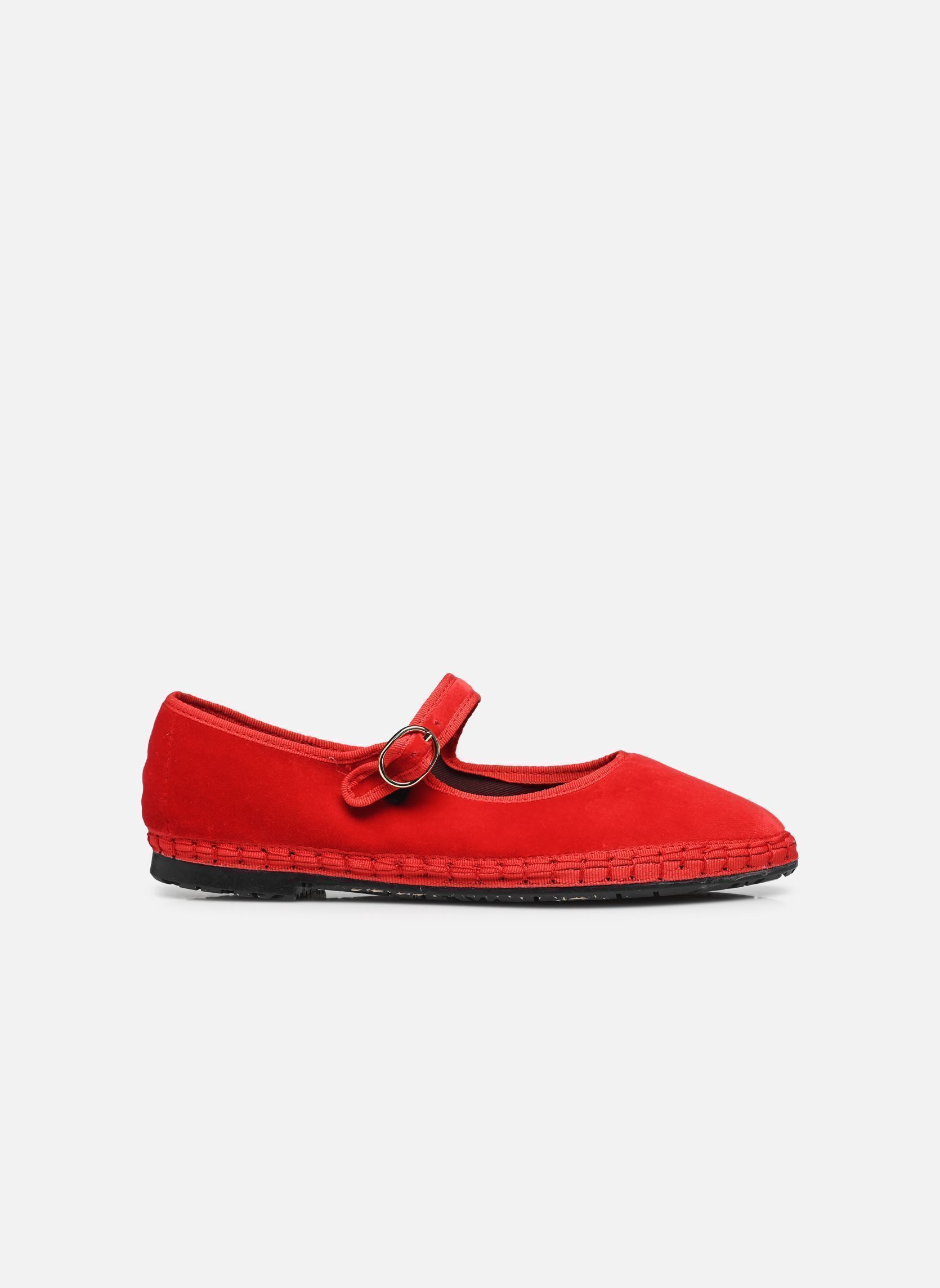 Babies Mary Jane Velvet femme rouge Flabelus Babies Mary Jane Velvet femme rouge RED