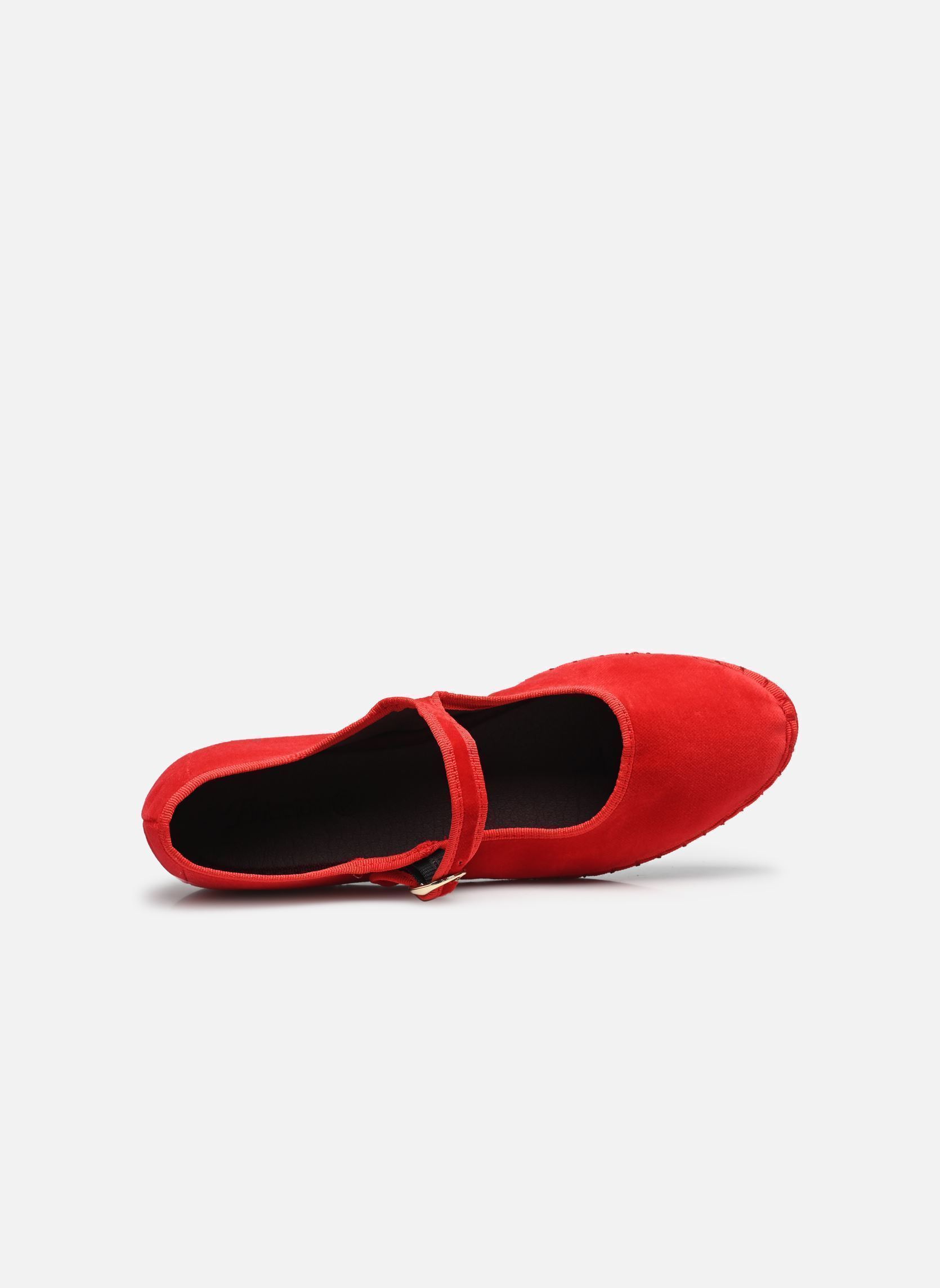 Babies Mary Jane Velvet femme rouge Flabelus Babies Mary Jane Velvet femme rouge RED