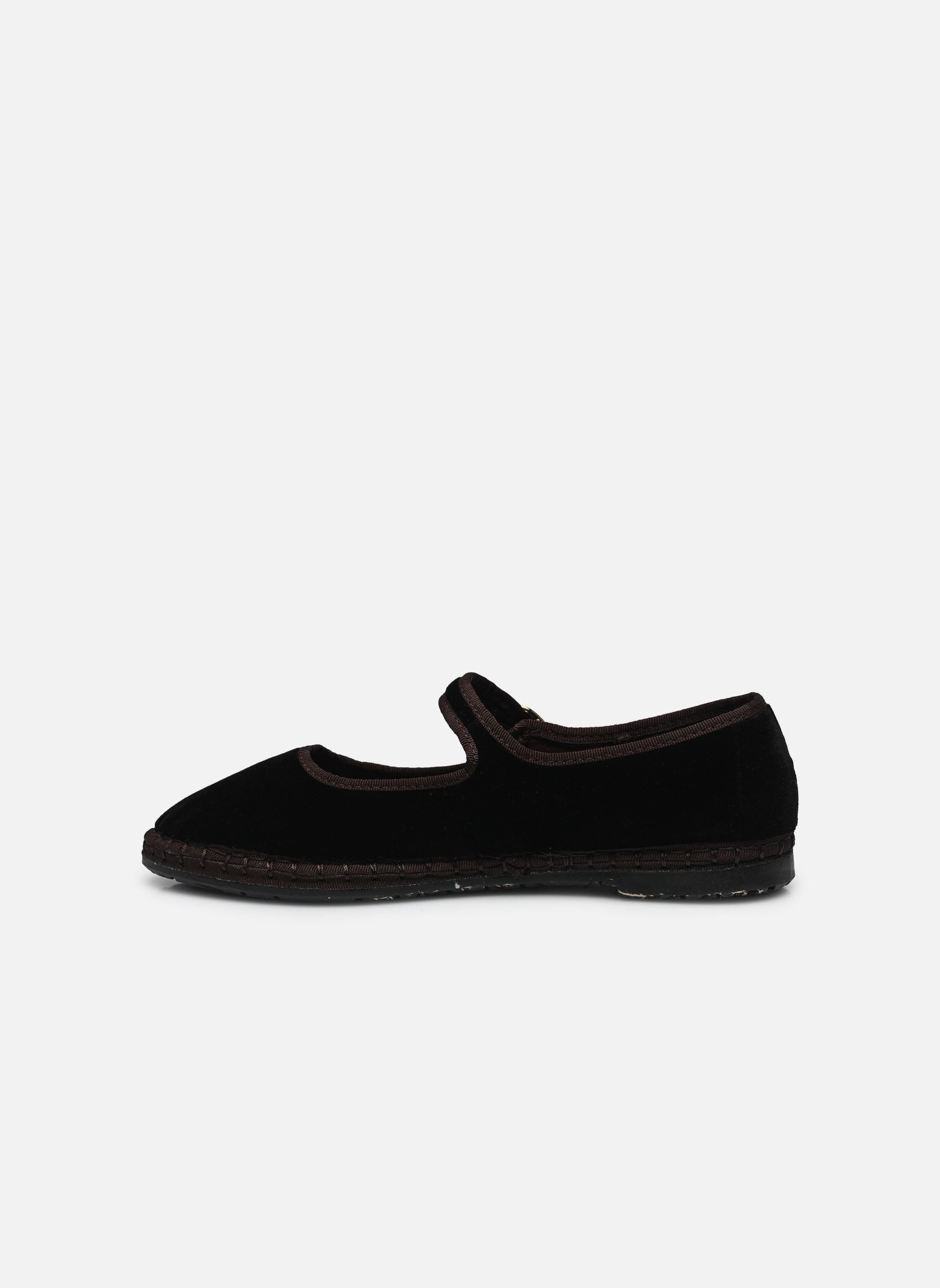 Babys Mary Jane Velvet damen schwarz Flabelus Babys Mary Jane Velvet damen schwarz Black W/ Brown