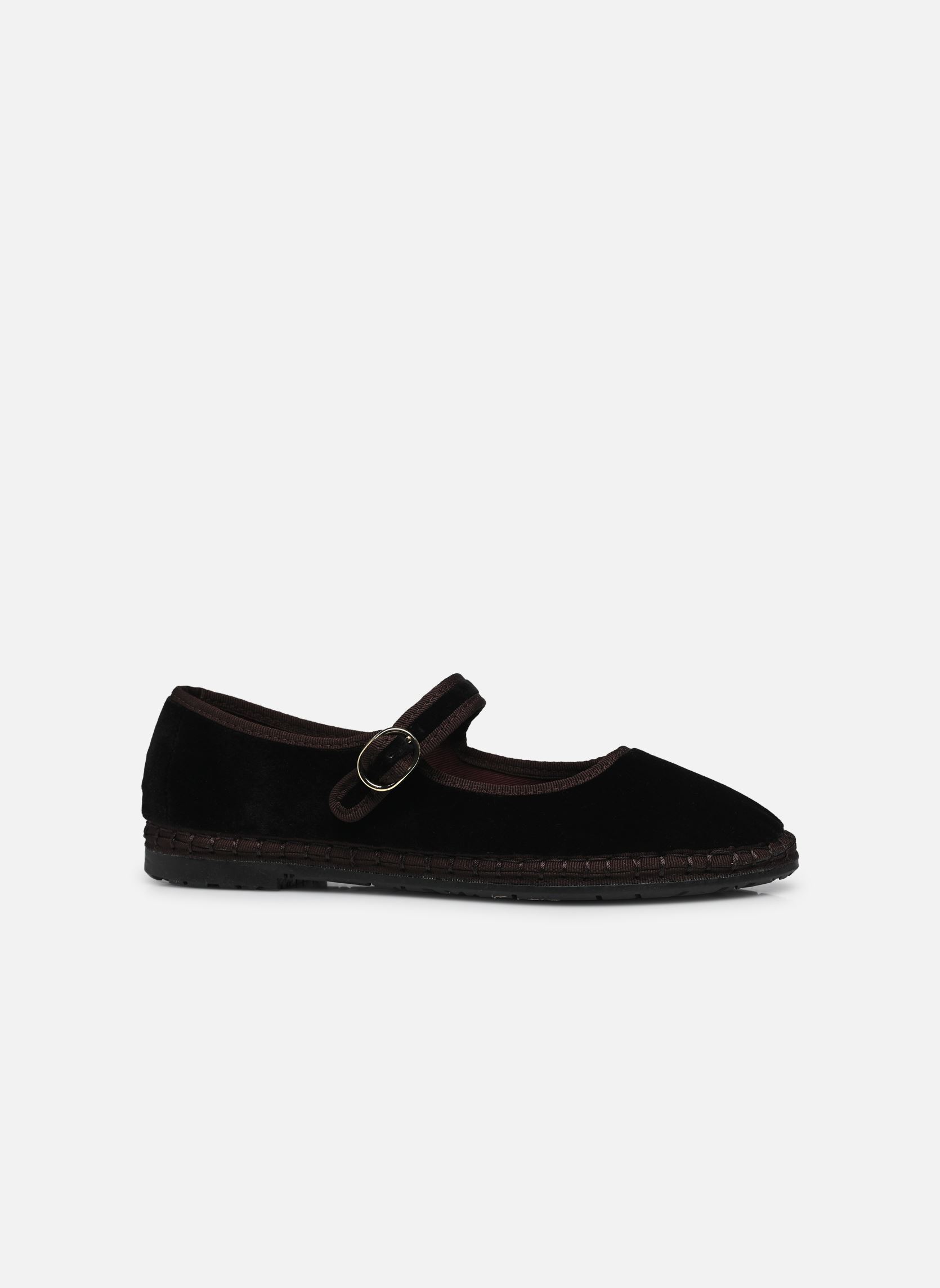 Babys Mary Jane Velvet damen schwarz Flabelus Babys Mary Jane Velvet damen schwarz Black W/ Brown