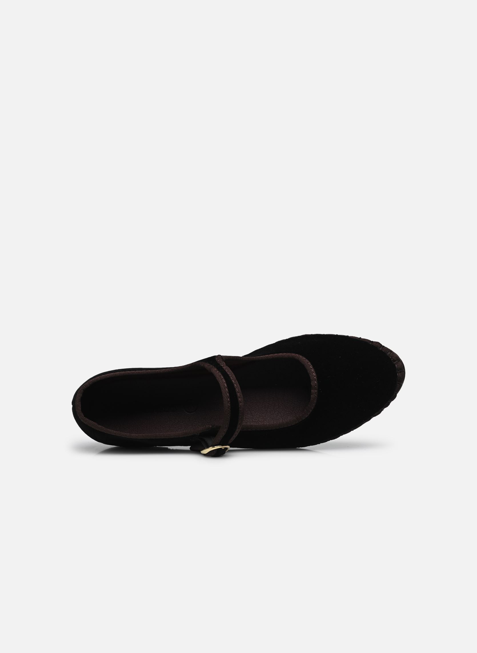 Babys Mary Jane Velvet damen schwarz Flabelus Babys Mary Jane Velvet damen schwarz Black W/ Brown