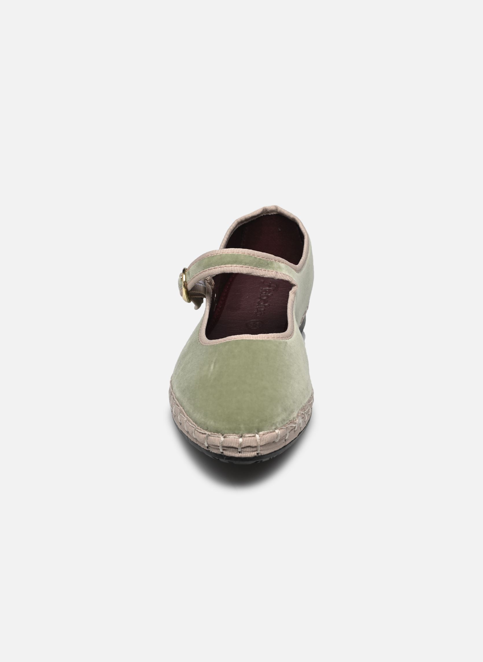 Babys Mary Jane Velvet damen grün Flabelus Babys Mary Jane Velvet damen grün LIGHT GREEN W/ LIGHT BEIGE