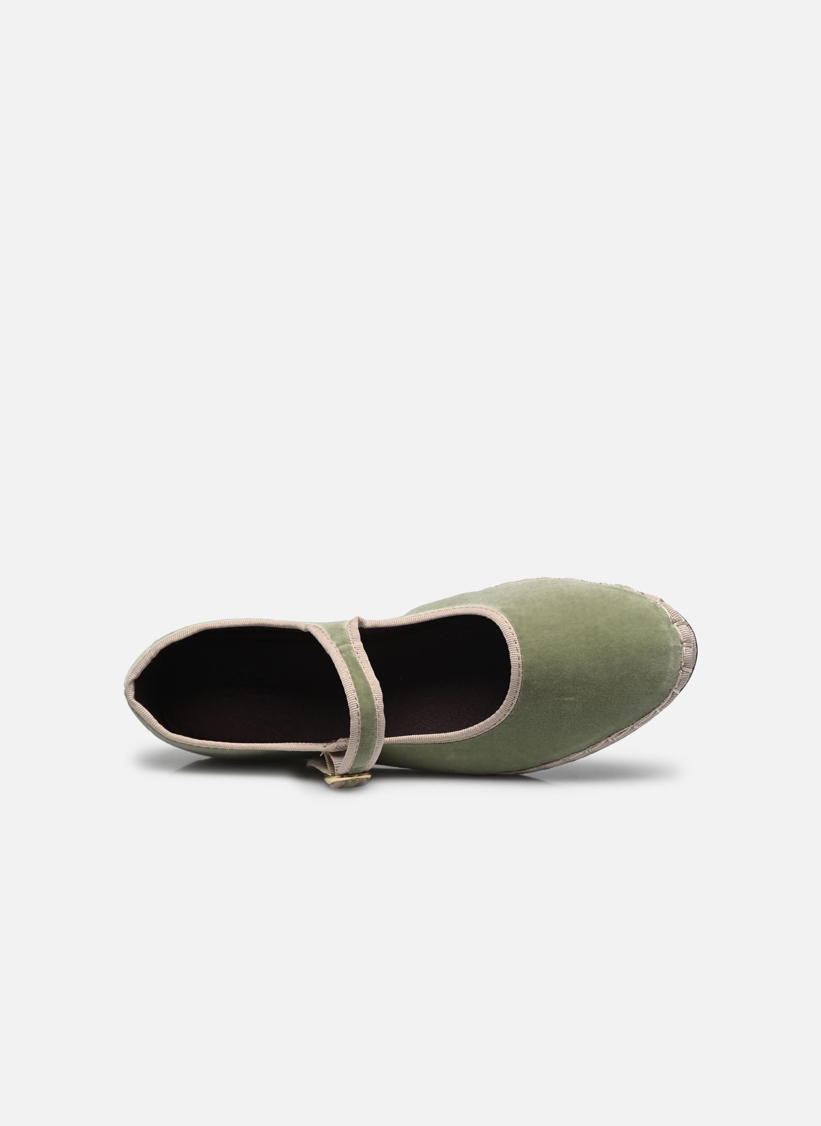 Babys Mary Jane Velvet damen grün Flabelus Babys Mary Jane Velvet damen grün LIGHT GREEN W/ LIGHT BEIGE
