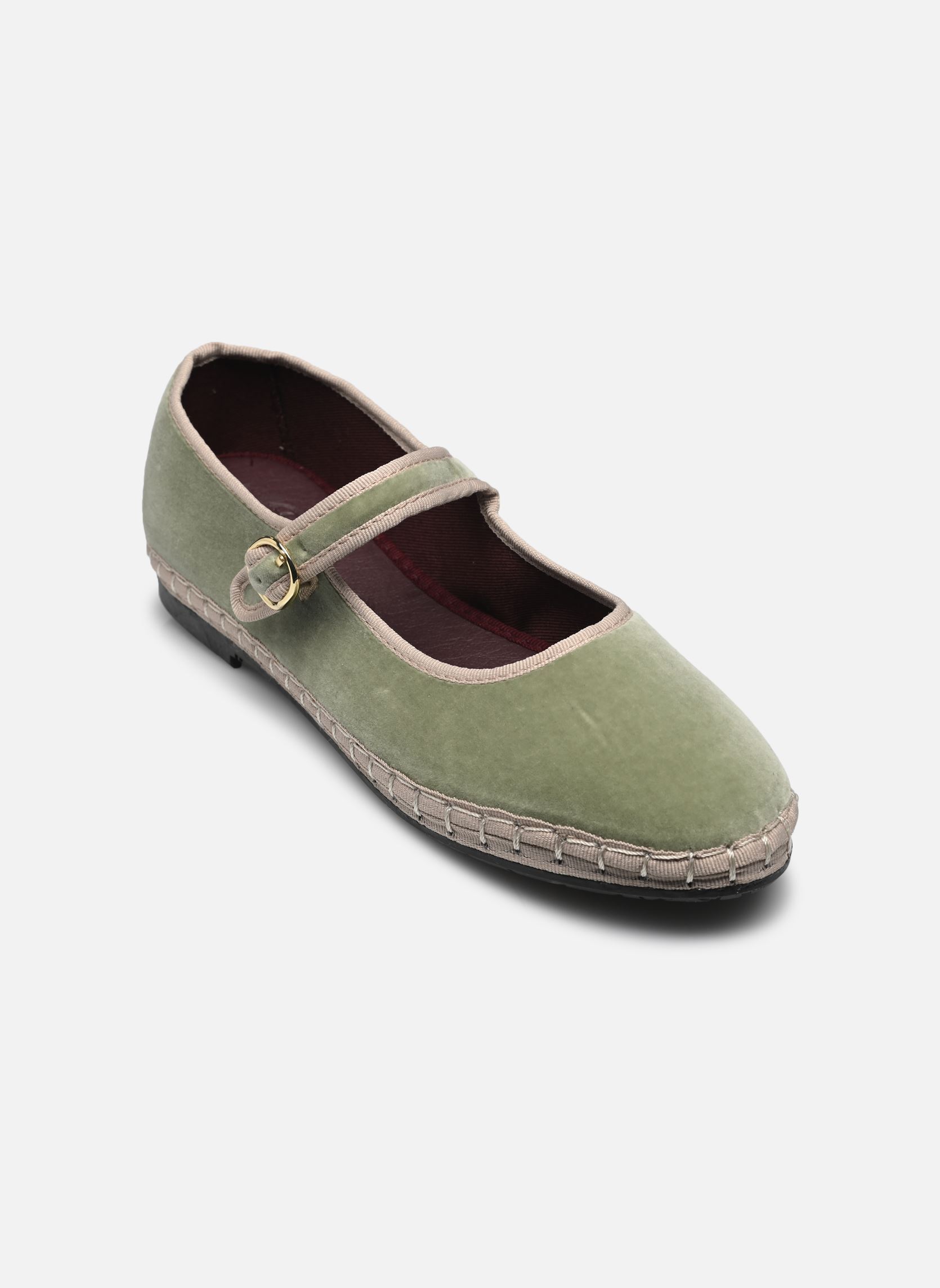 Babys Mary Jane Velvet damen grün Flabelus Babys Mary Jane Velvet damen grün LIGHT GREEN W/ LIGHT BEIGE