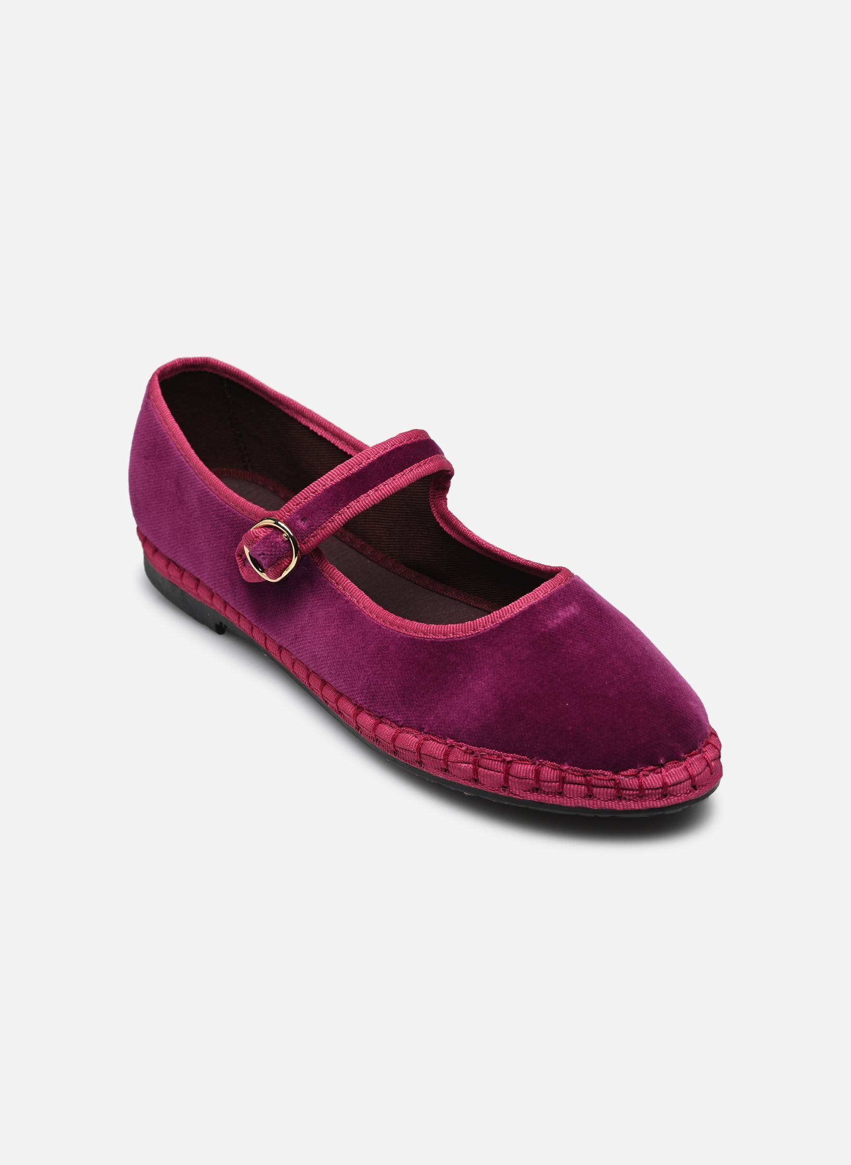 Scarpe da cerimonia Mary Jane Velvet donna rosa Flabelus Scarpe da cerimonia Mary Jane Velvet donna rosa DARK FUCHSIA
