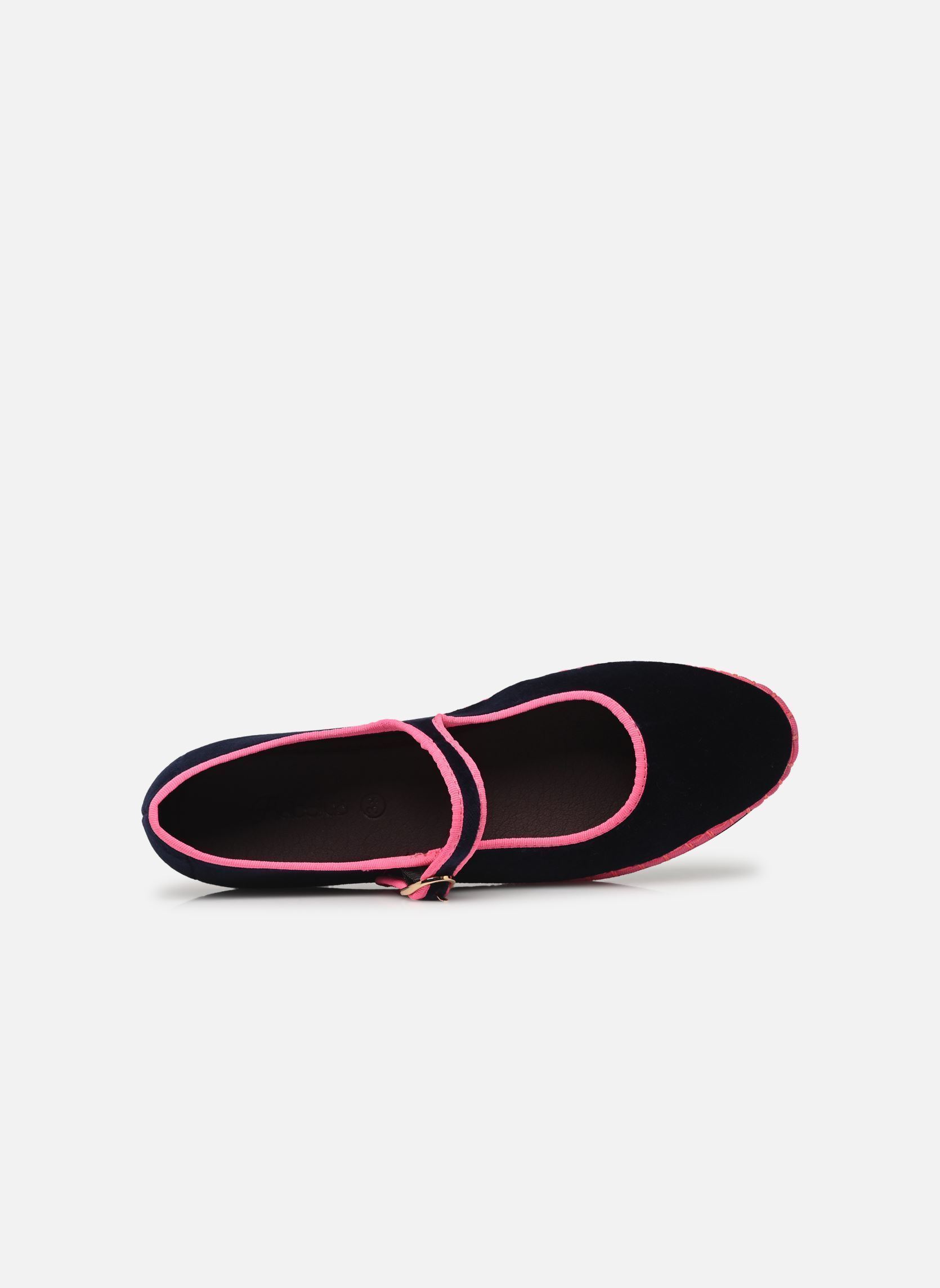 Babies Mary Jane Velvet femme bleu Flabelus Babies Mary Jane Velvet femme bleu AZUL W/ PINK