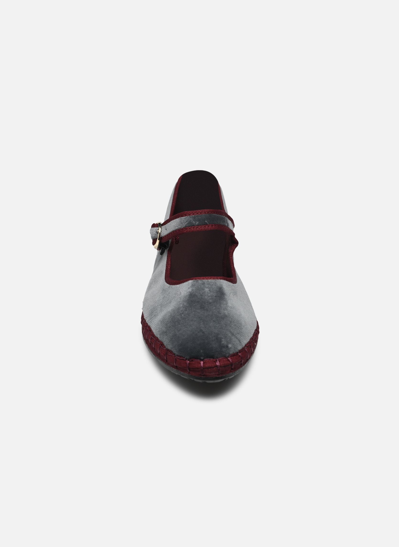 Scarpe da cerimonia Mary Jane Velvet donna grigio Flabelus Scarpe da cerimonia Mary Jane Velvet donna grigio GRIS