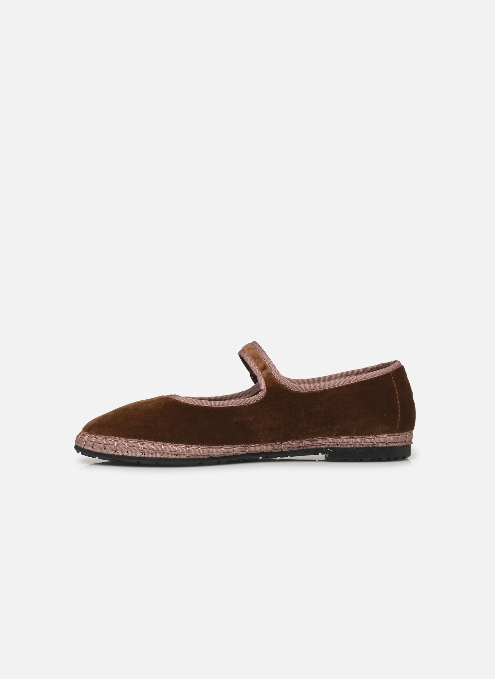 Babies Mary Jane Velvet femme marron Flabelus Babies Mary Jane Velvet femme marron marron