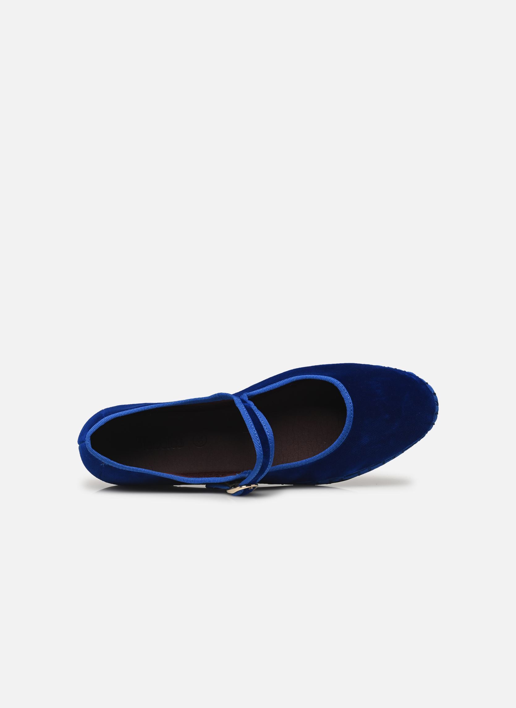 Babys Mary Jane Velvet damen blau Flabelus Babys Mary Jane Velvet damen blau Azul