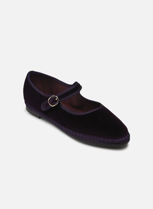 Flabelus Babies Mary Jane Velvet femme violet