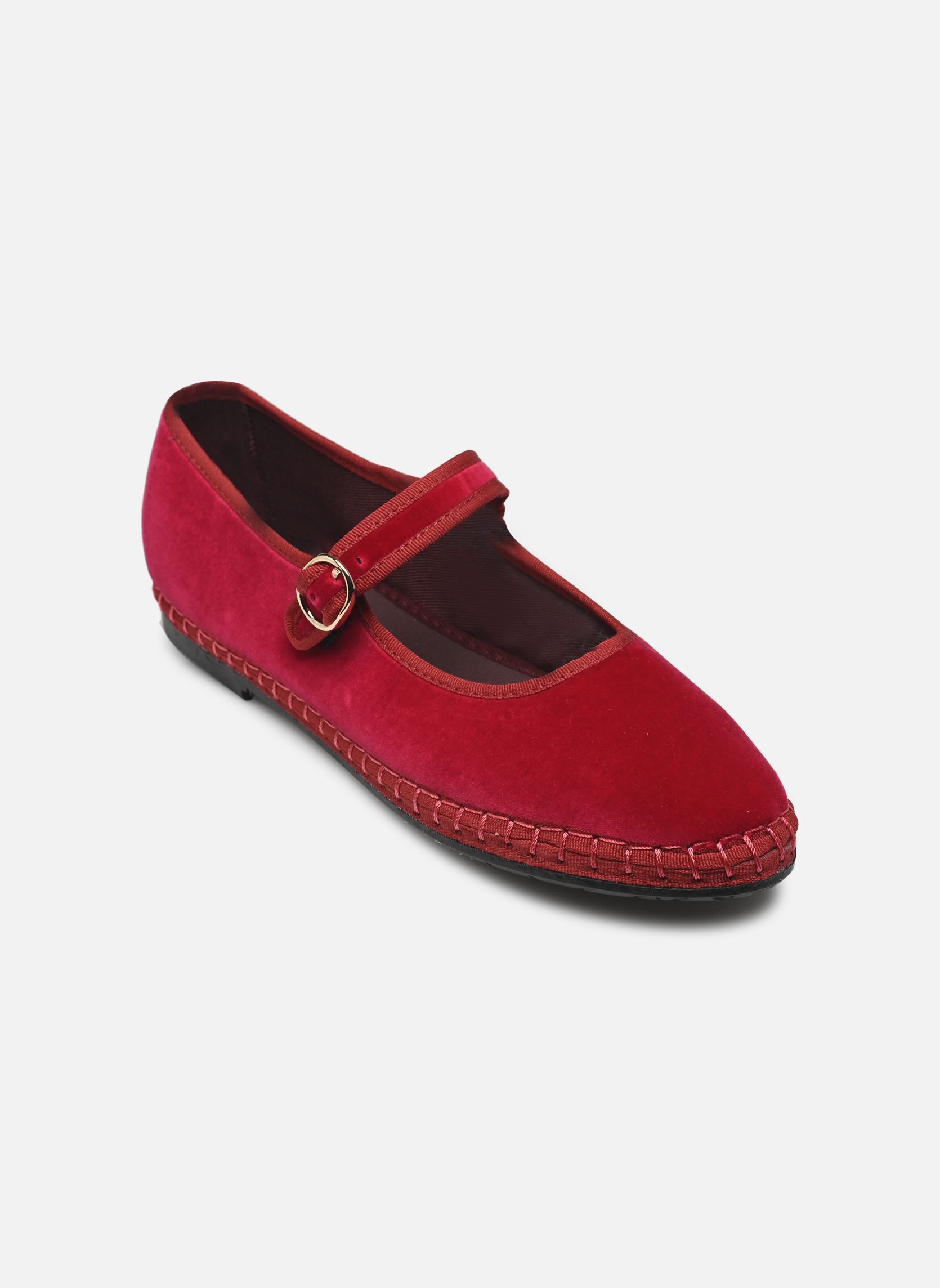 Babys Mary Jane Velvet damen rosa Flabelus Babys Mary Jane Velvet damen rosa FUCSIA