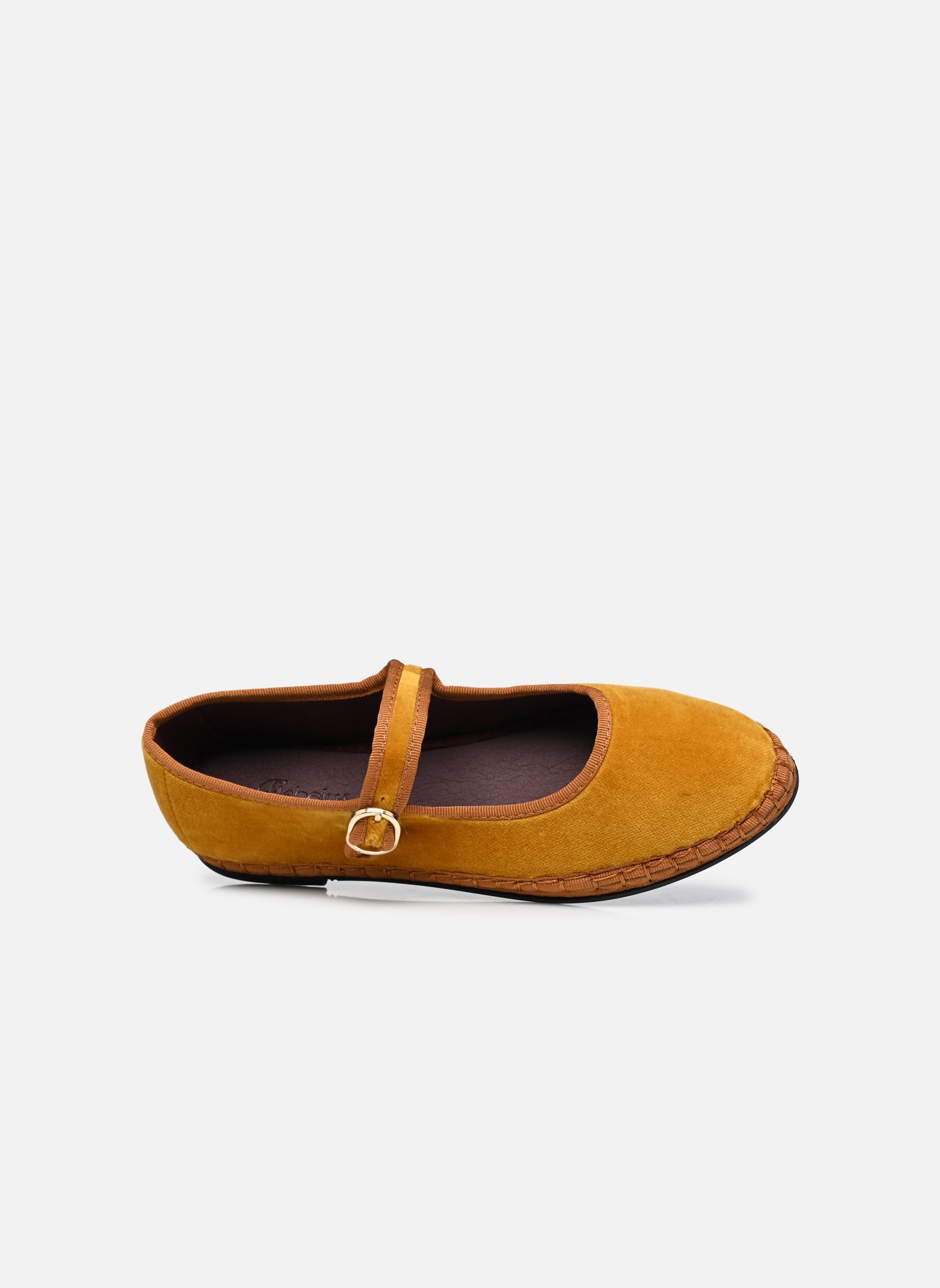 Babys Mary Jane Velvet damen gelb Flabelus Babys Mary Jane Velvet damen gelb AMARILLO
