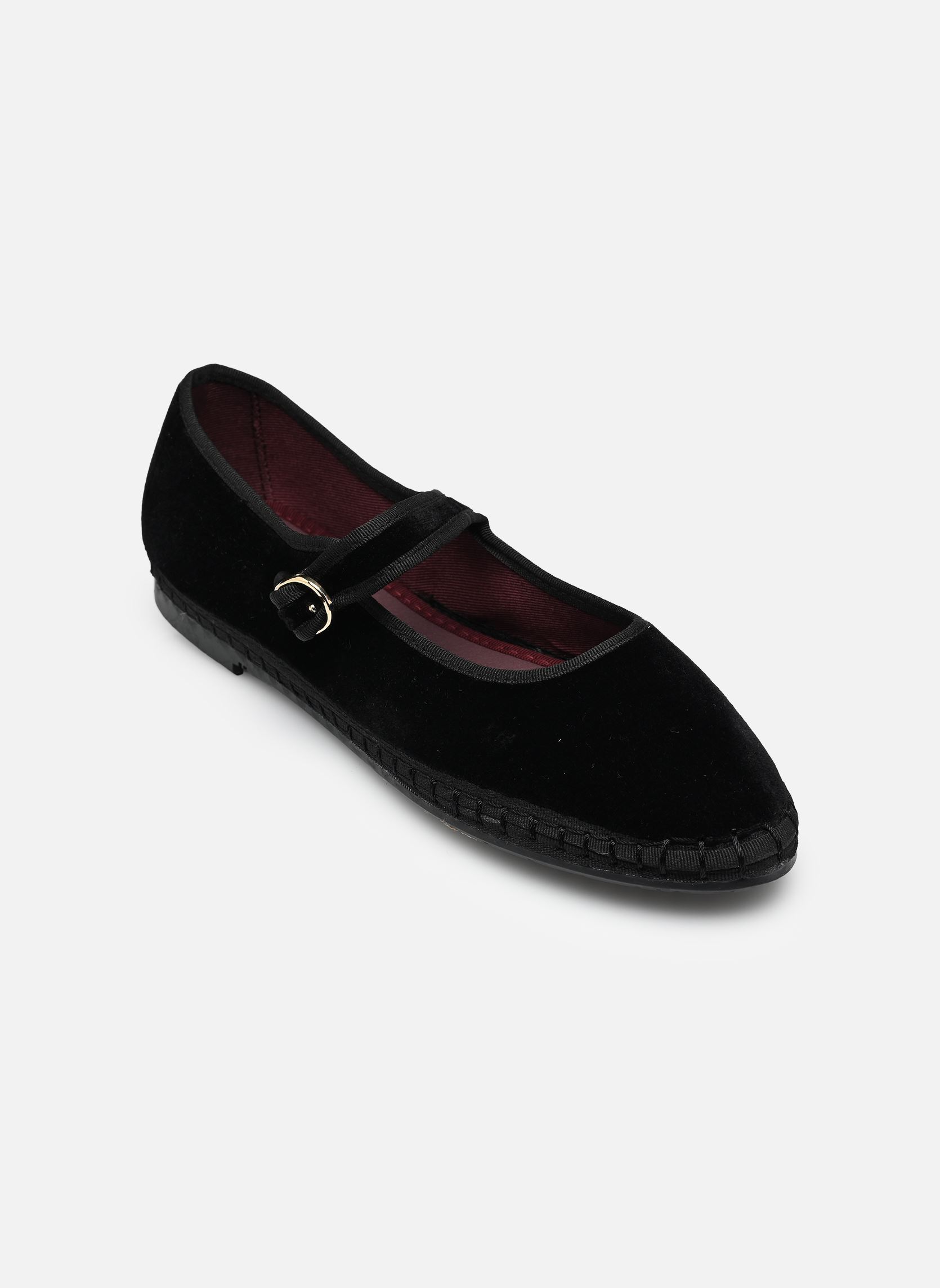 Mary Janes Mary Jane Velvet dames zwart Flabelus Mary Janes Mary Jane Velvet dames zwart NEGRO