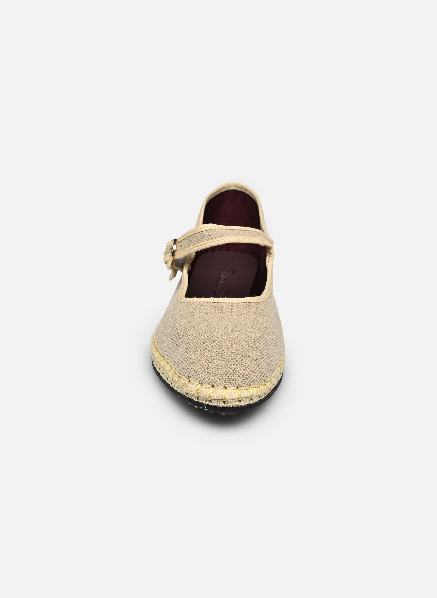 Bebés Mary Jane Linen mujer beige Flabelus Bebés Mary Jane Linen mujer beige NATURAL