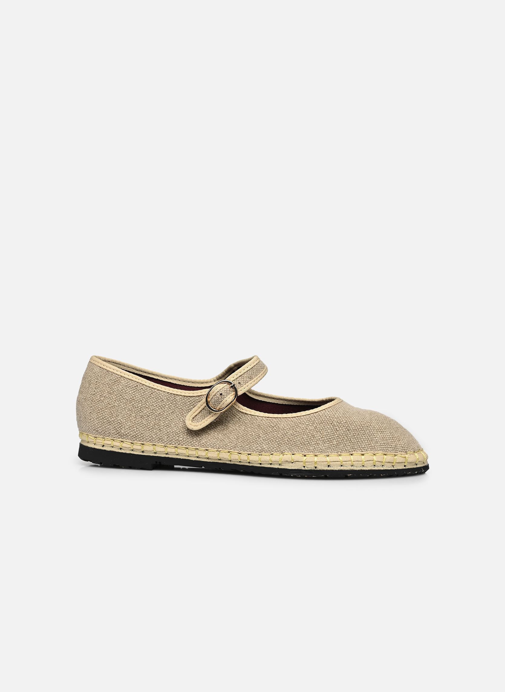 Bebés Mary Jane Linen mujer beige Flabelus Bebés Mary Jane Linen mujer beige NATURAL