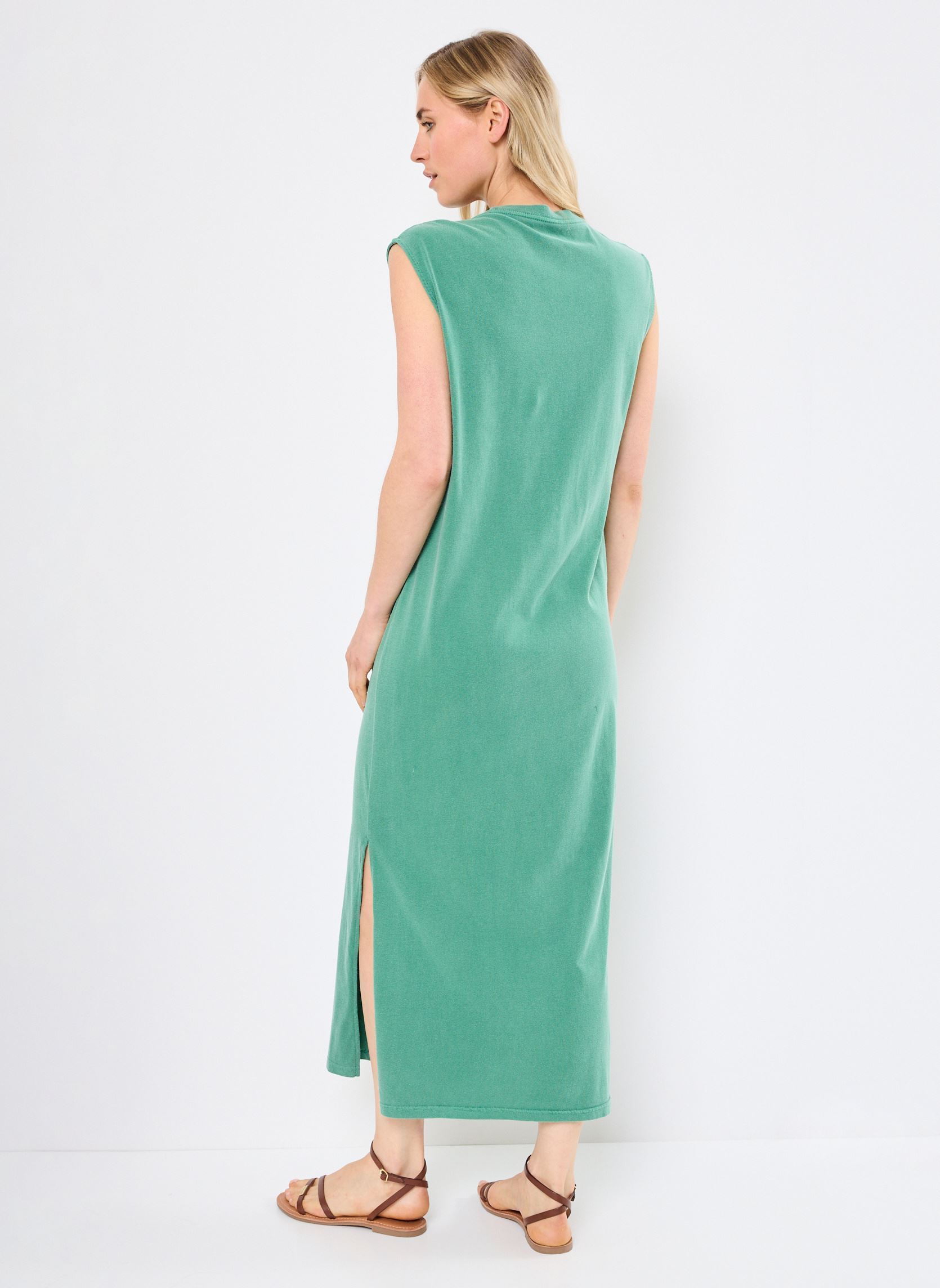 Robes longues DRESS DAYTONA ENDLESS femme vert Newtone Robes longues DRESS DAYTONA ENDLESS femme vert APPLE