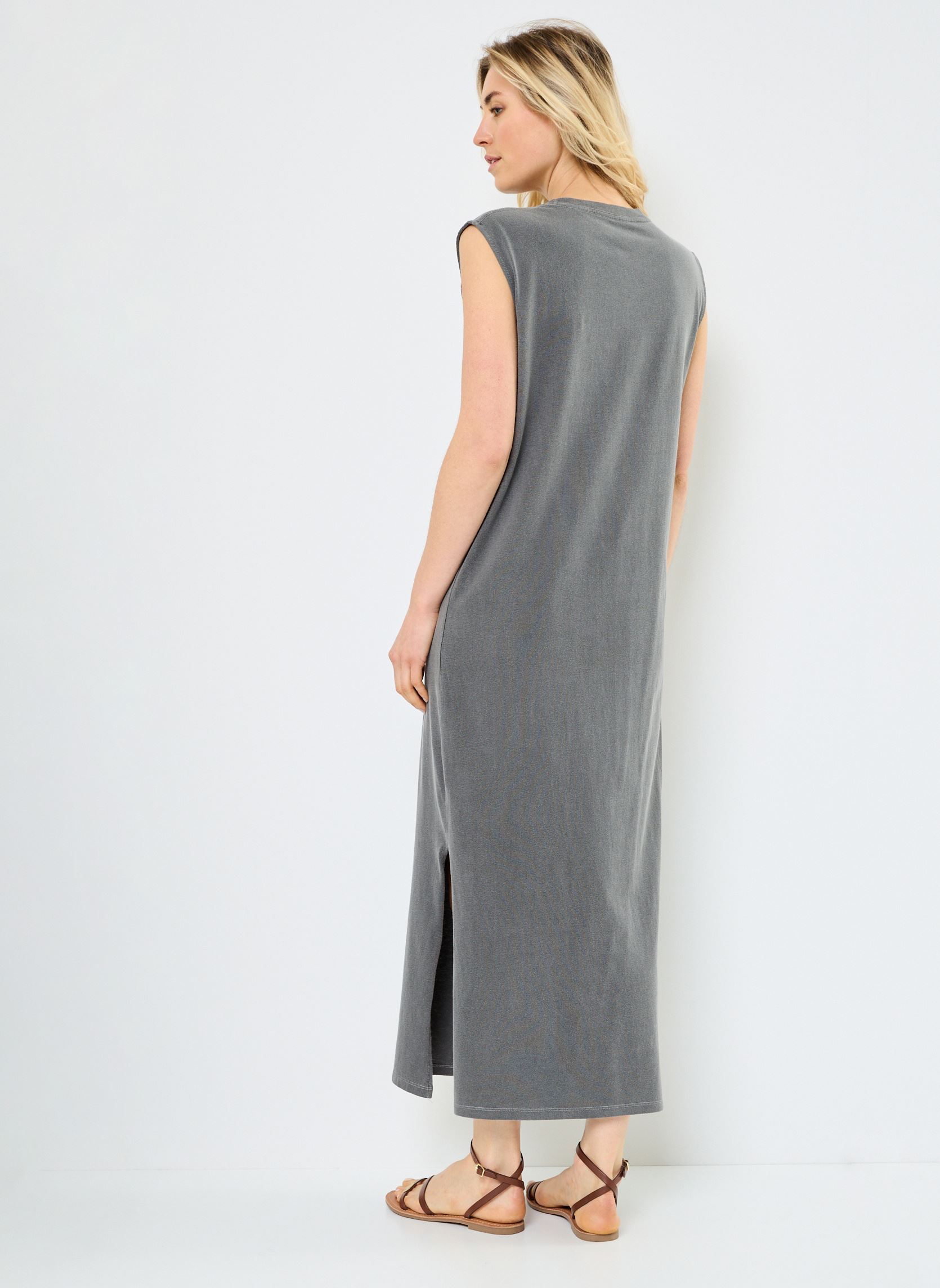 Vestidos largos DRESS DAYTONA JOY mujer gris Newtone Vestidos largos DRESS DAYTONA JOY mujer gris PEPPER
