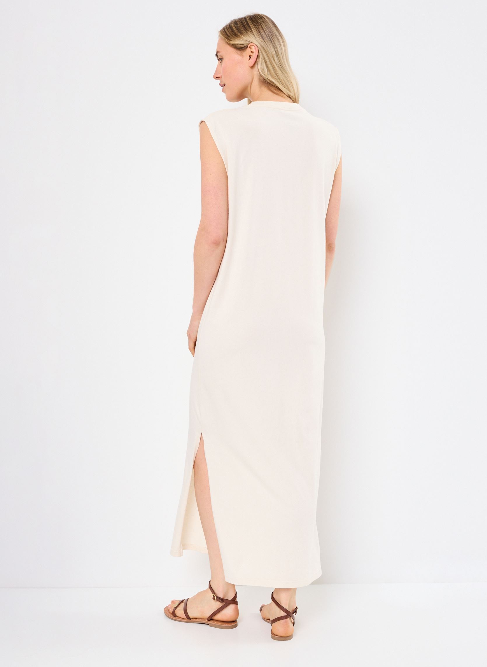 Robes longues DRESS DAYTONA MACARONI femme blanc Newtone Robes longues DRESS DAYTONA MACARONI femme blanc NATURAL