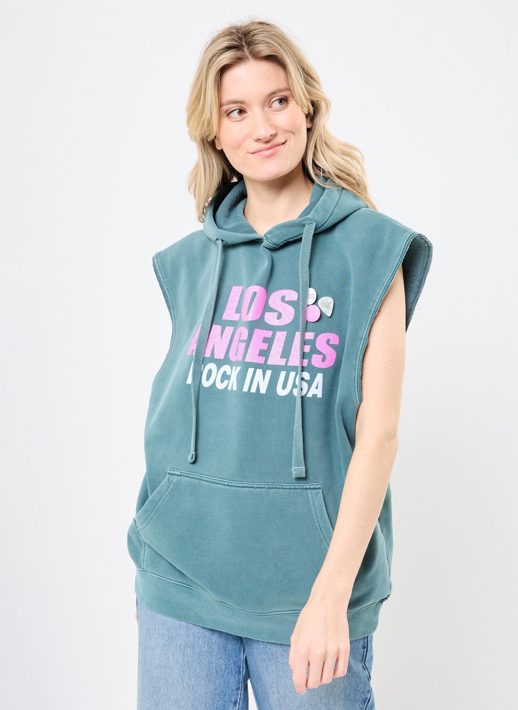 Jersey con capucha SWEATSHIRT AGGER CITY mujer verde Newtone Jersey con capucha SWEATSHIRT AGGER CITY mujer verde FOREST