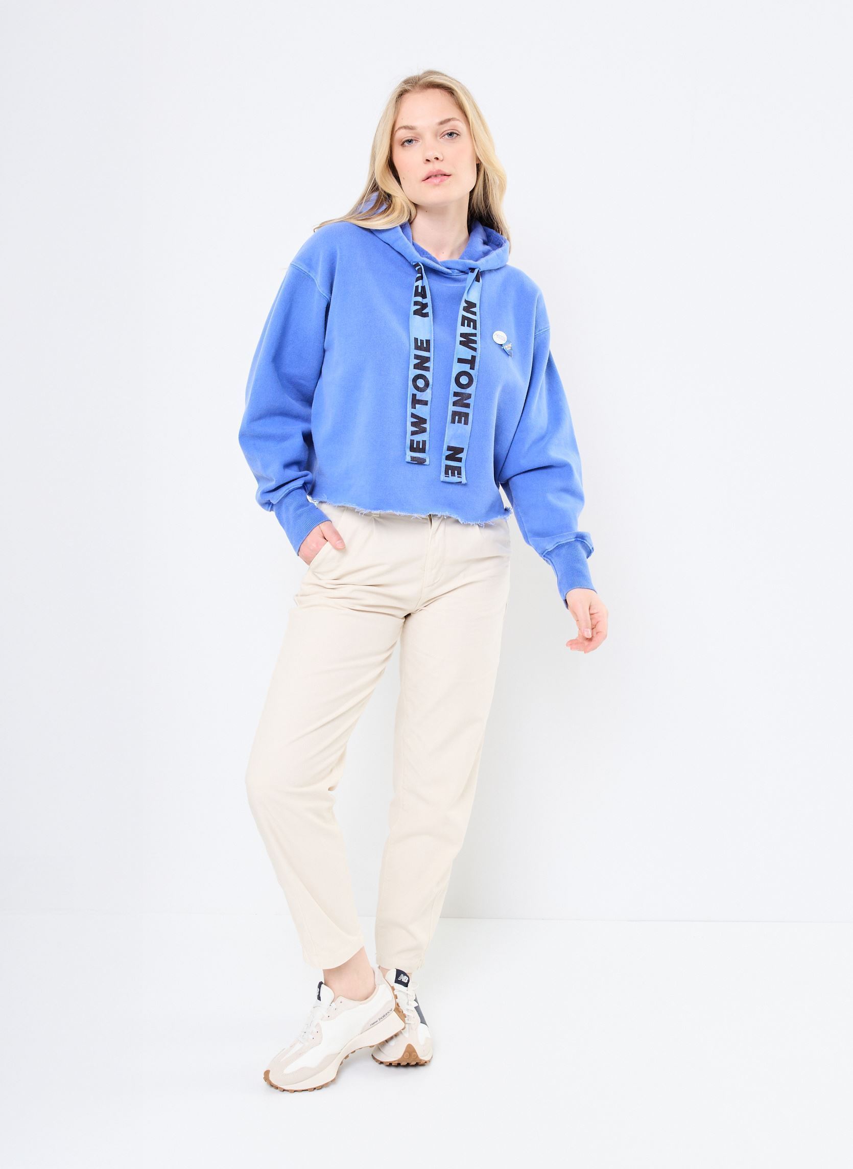 Kapuzenpullover SWEATSHIRT BLOOMER BLEED damen blau Newtone Kapuzenpullover SWEATSHIRT BLOOMER BLEED damen blau ROYAL