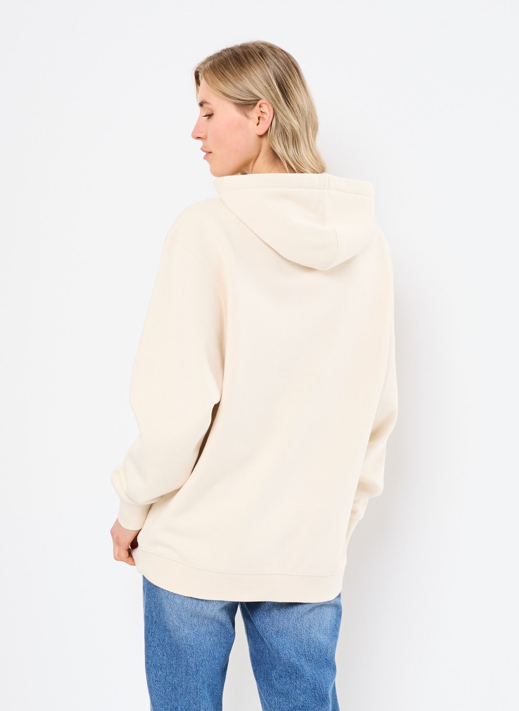 Kapuzenpullover SWEATSHIRT JAGGER FLAMINGO damen weiß Newtone Kapuzenpullover SWEATSHIRT JAGGER FLAMINGO damen weiß NATURAL