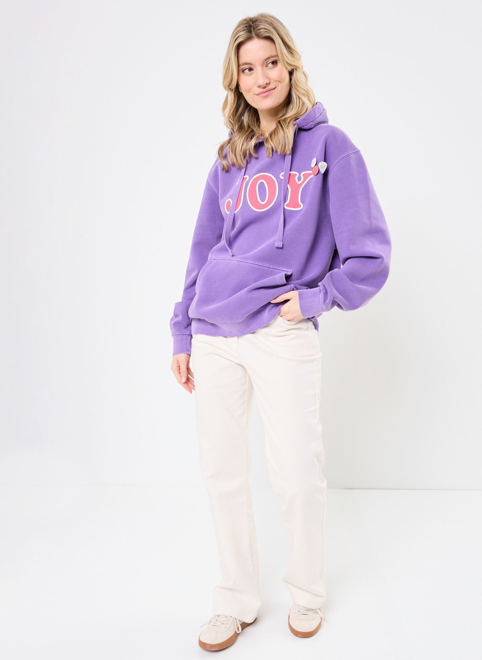 Hoodies SWEATSHIRT JAGGER JOY dames paars Newtone Hoodies SWEATSHIRT JAGGER JOY dames paars PURPLE