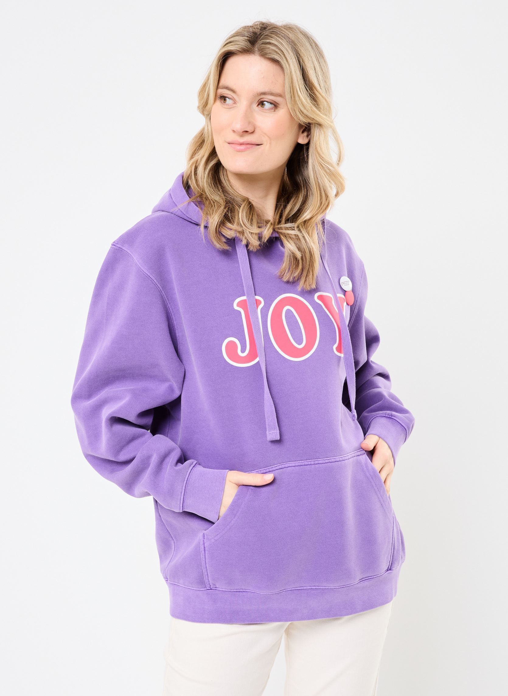 Hoodies SWEATSHIRT JAGGER JOY dames paars Newtone Hoodies SWEATSHIRT JAGGER JOY dames paars PURPLE